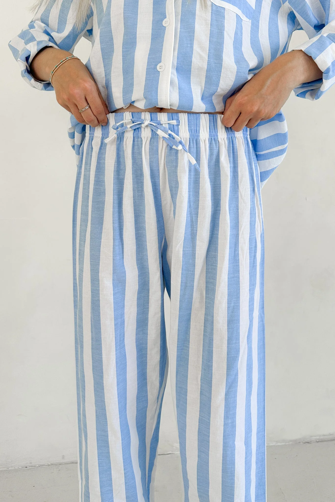 A Morning in Greece Striped Lounge Pants - Image 4