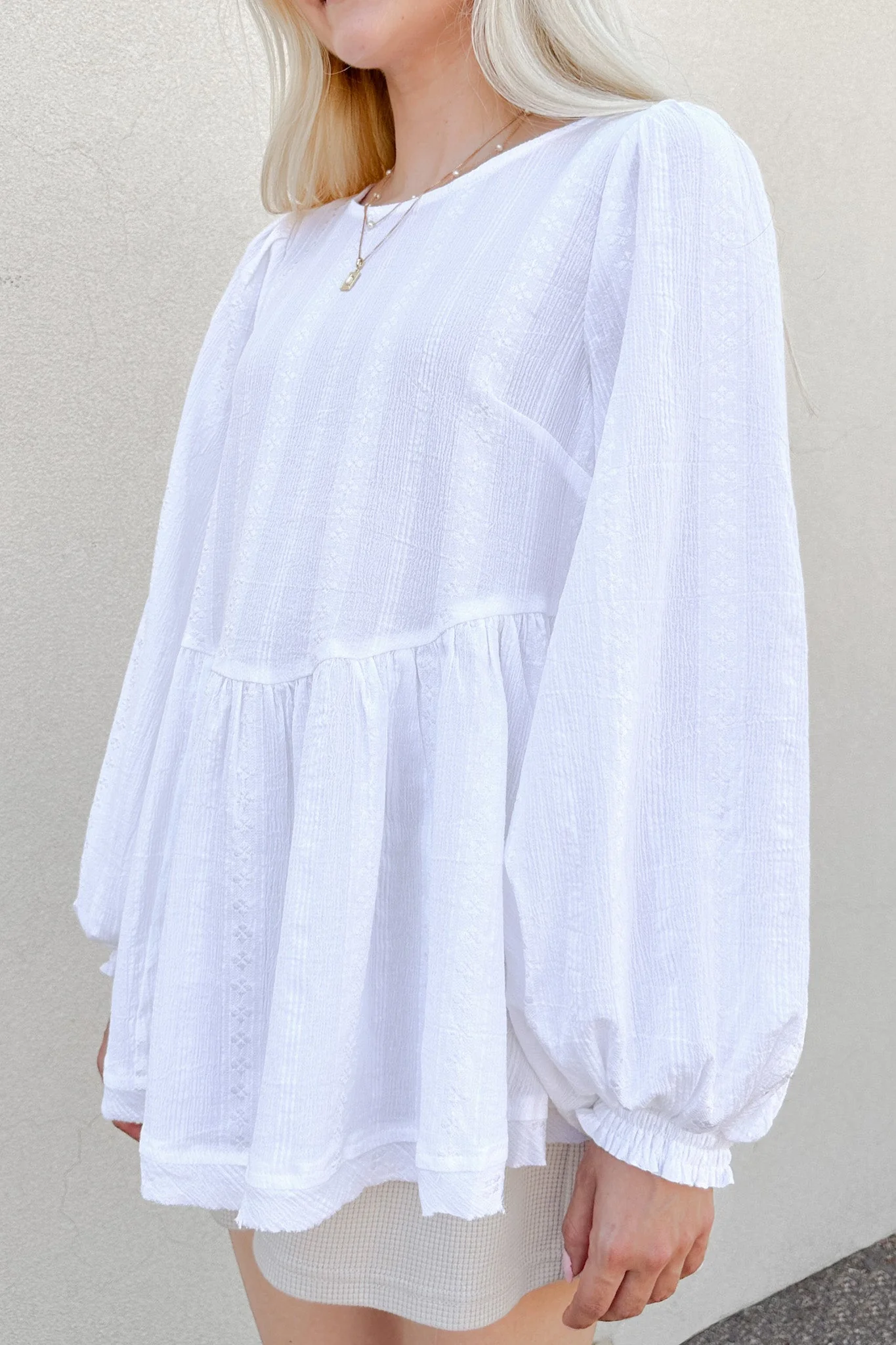Alina Woven Embroidered Blouse - Image 4