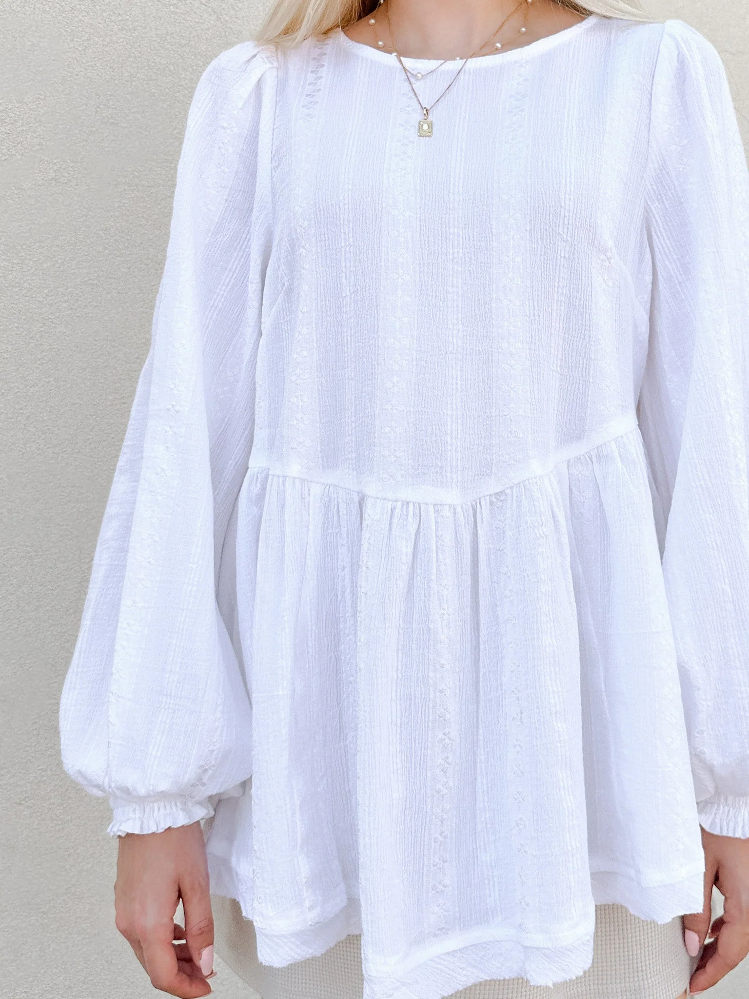 Alina Woven Embroidered Blouse - Image 7