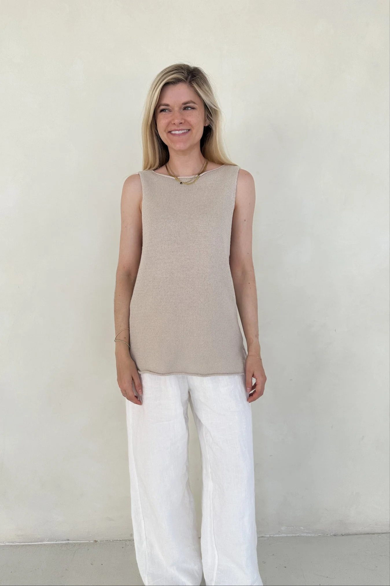 Amaya Woven Side Slit Top