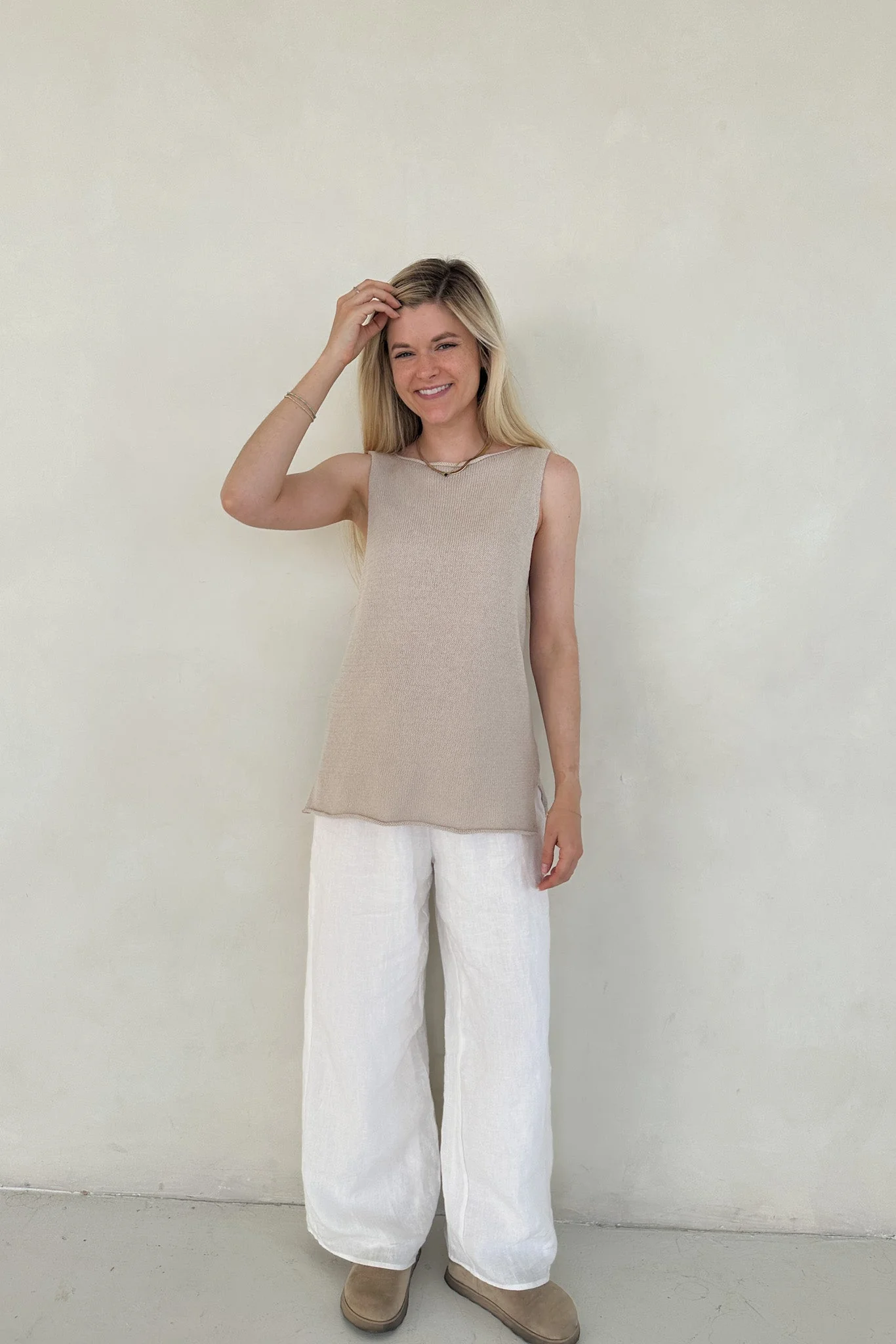 Amaya Woven Side Slit Top - Image 3