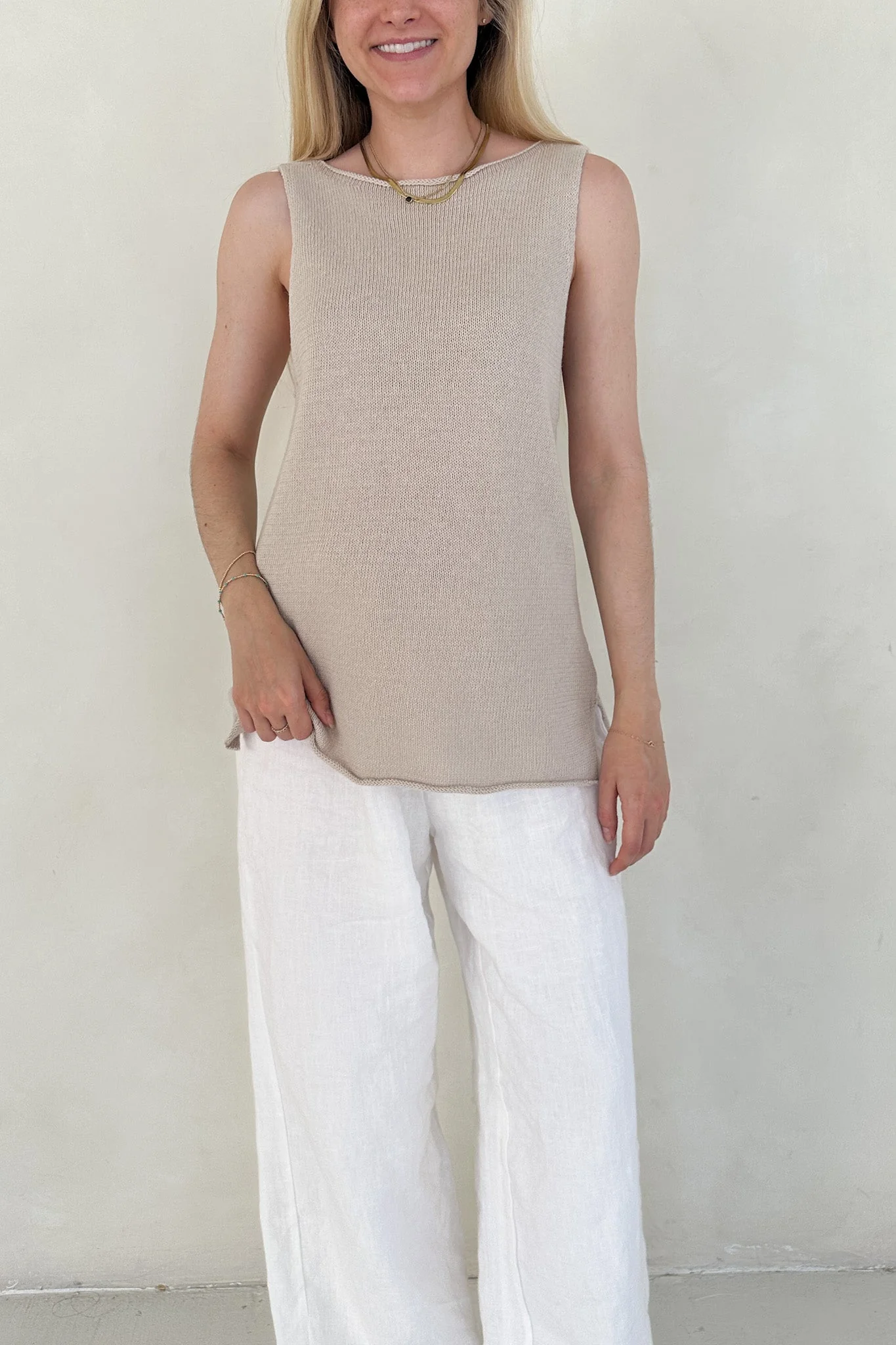 Amaya Woven Side Slit Top - Image 7