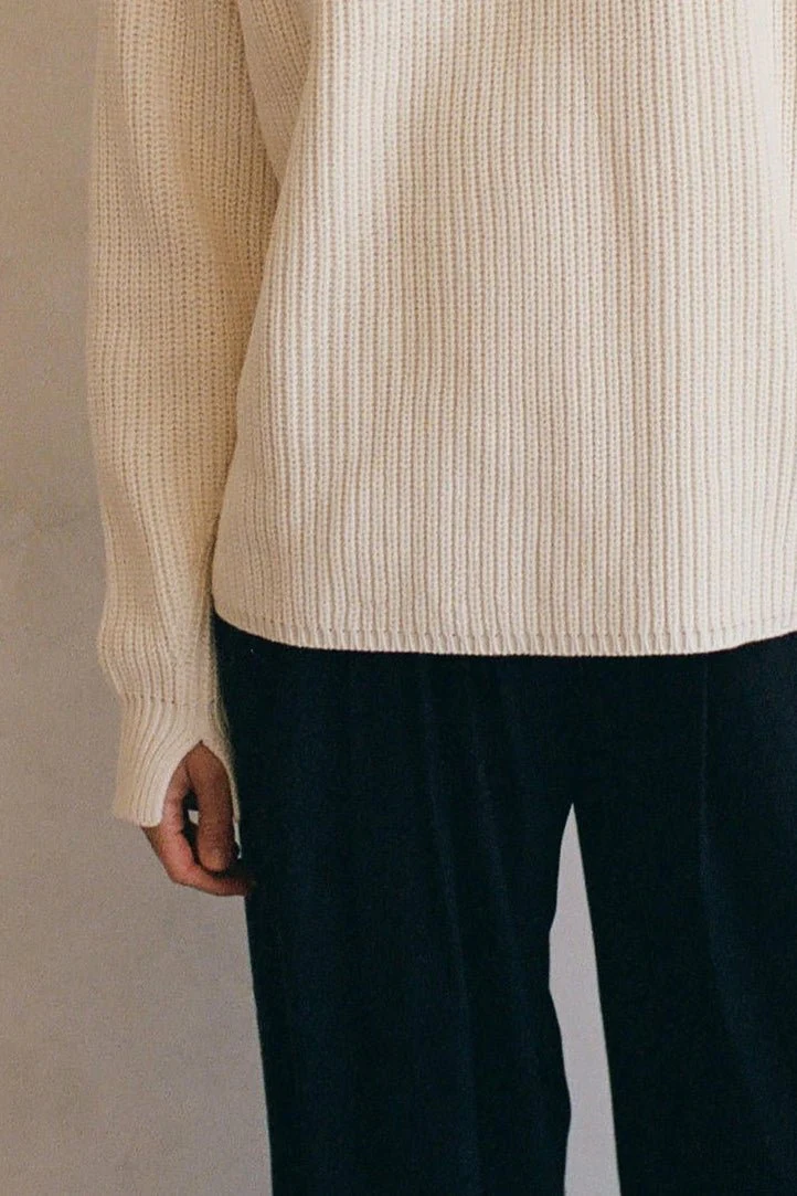 Audette Sweater Top in Light Cream - Image 5