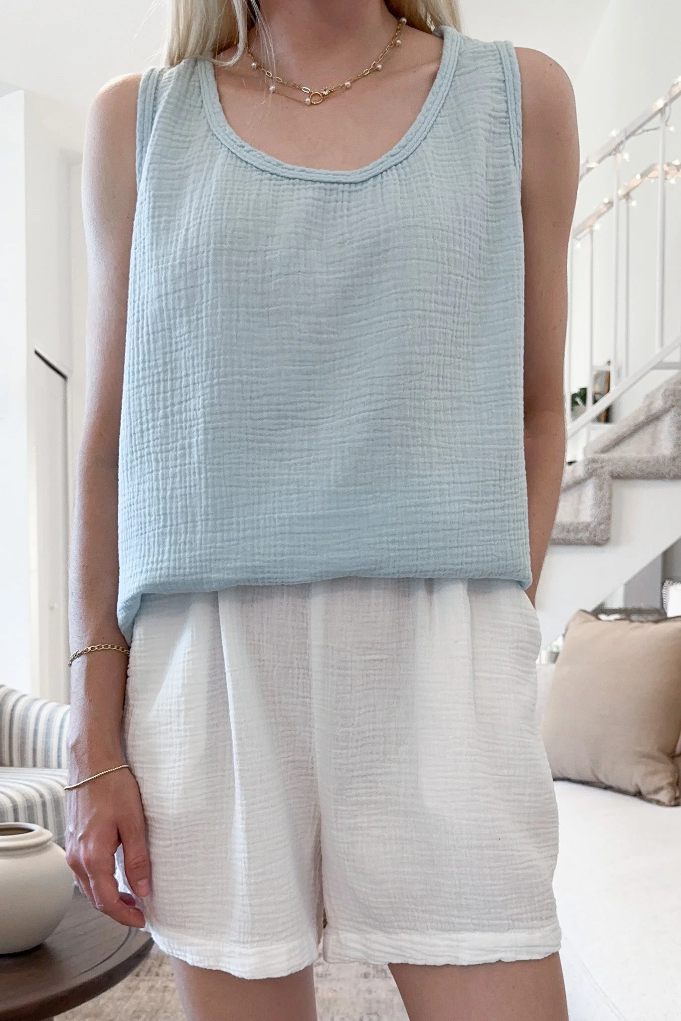 August Cotton Shorts in Coconut - Image 5