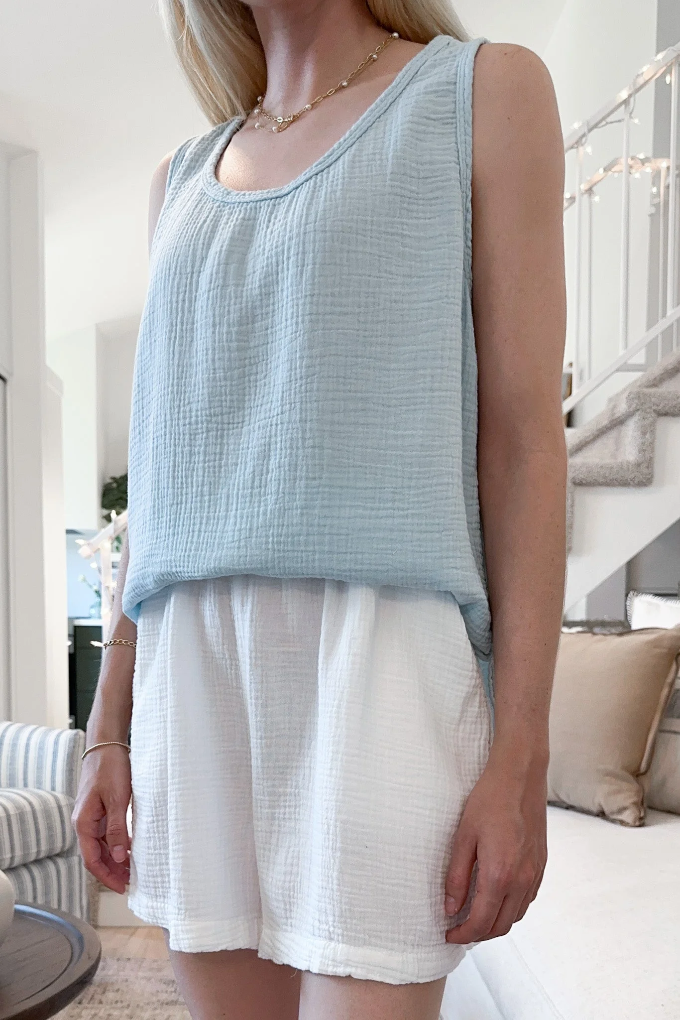 August Cotton Shorts in Coconut - Image 6
