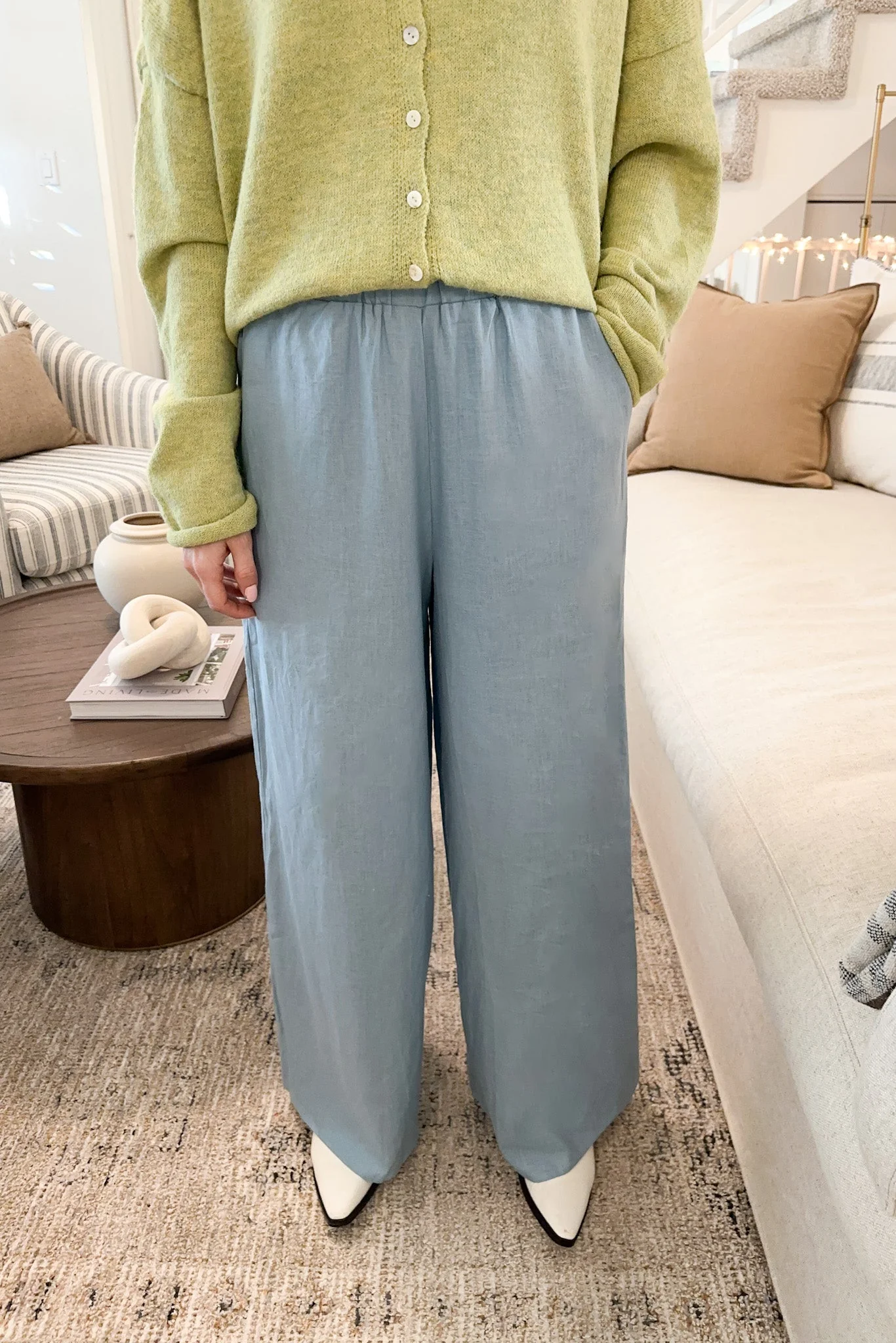 Bermuda Lightweight Linen Pants - Image 4