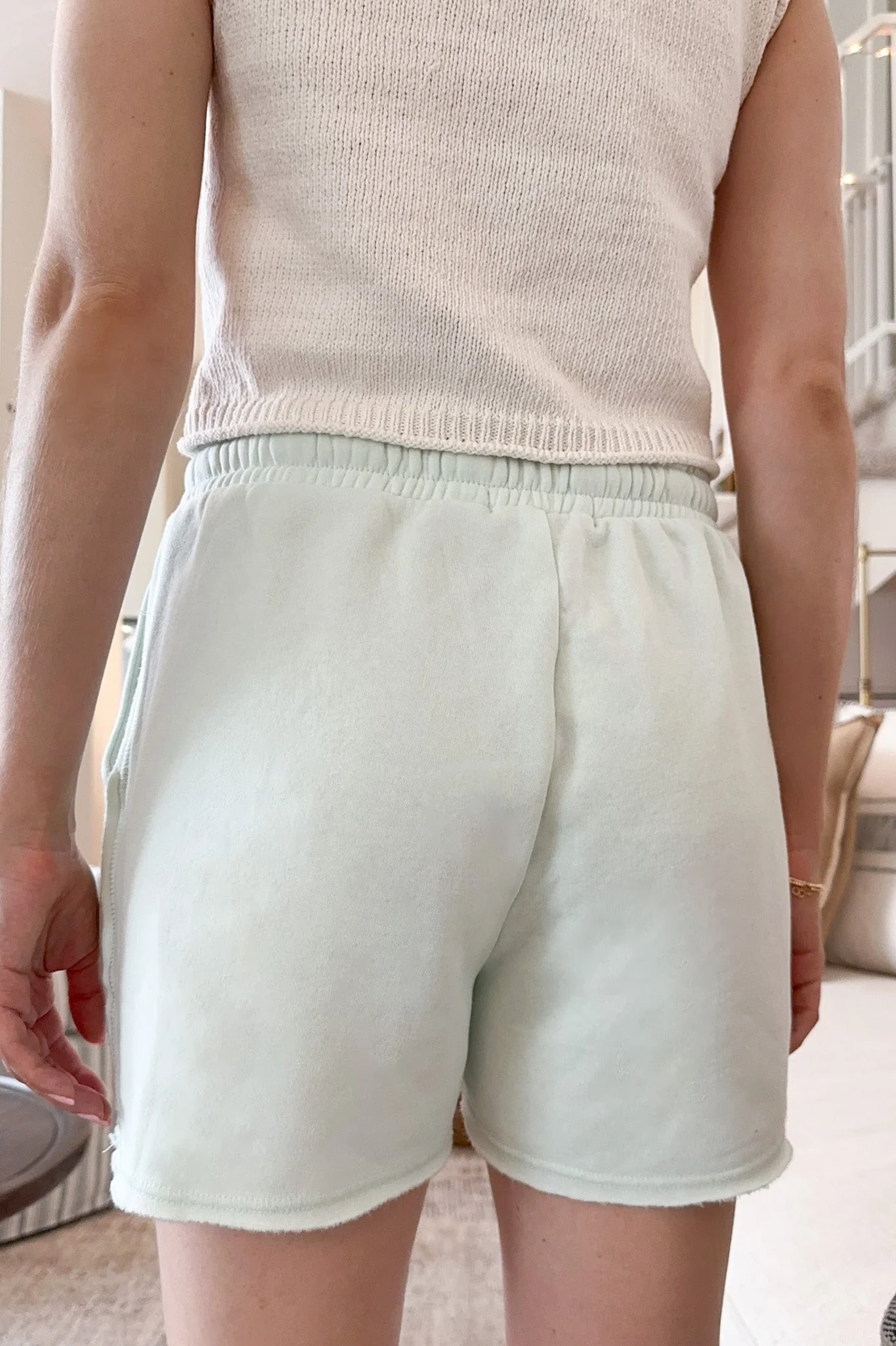 Beach House Shorts in Mint - Image 6