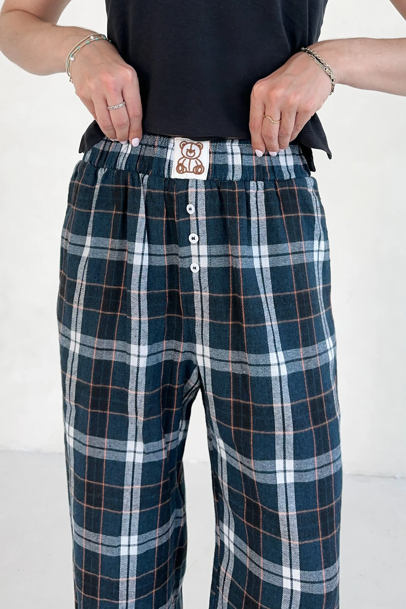 Bear Hug Pajama Style Pants - Image 2