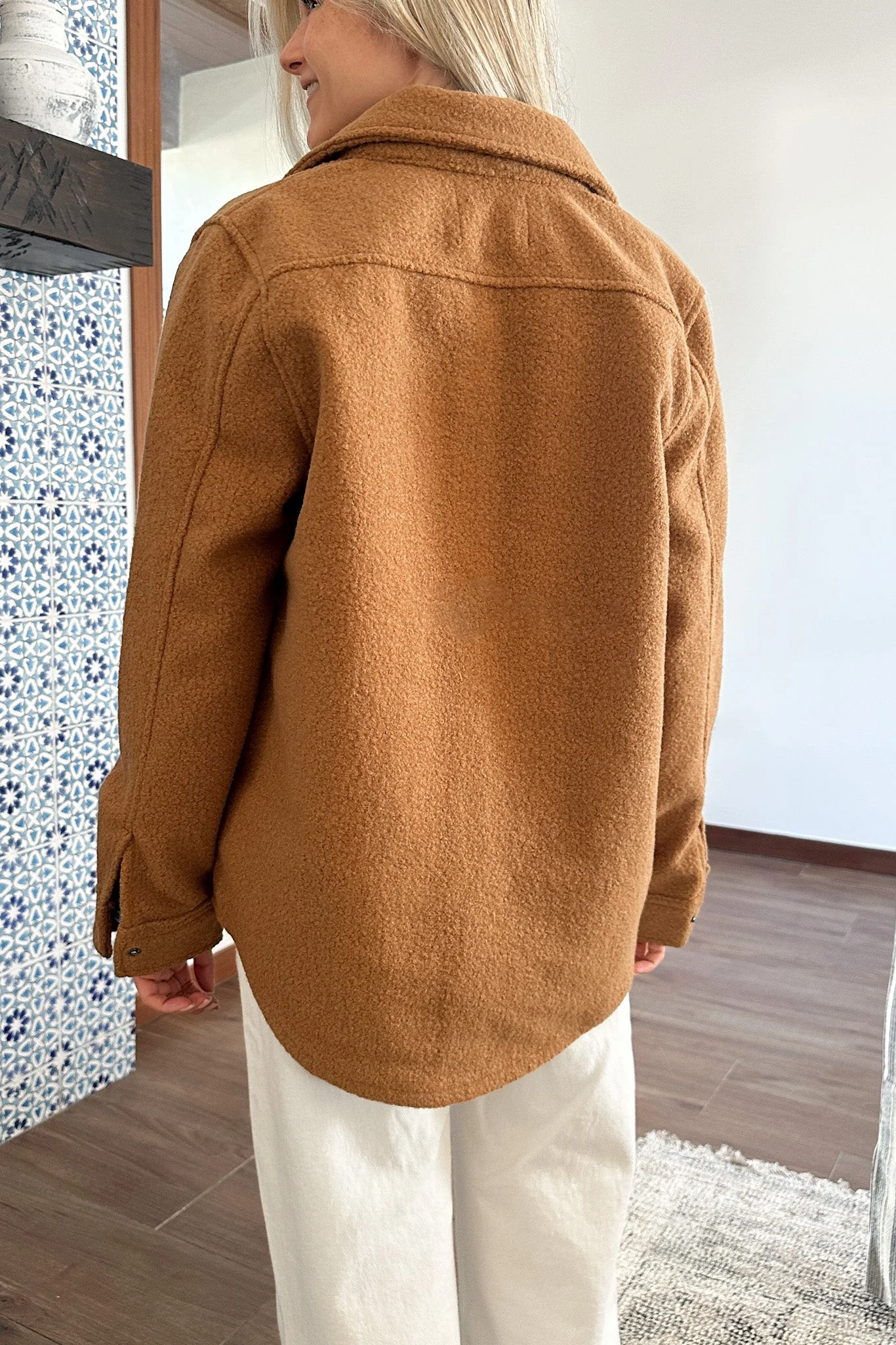 Bella Snap Button Teddy Jacket - Image 5