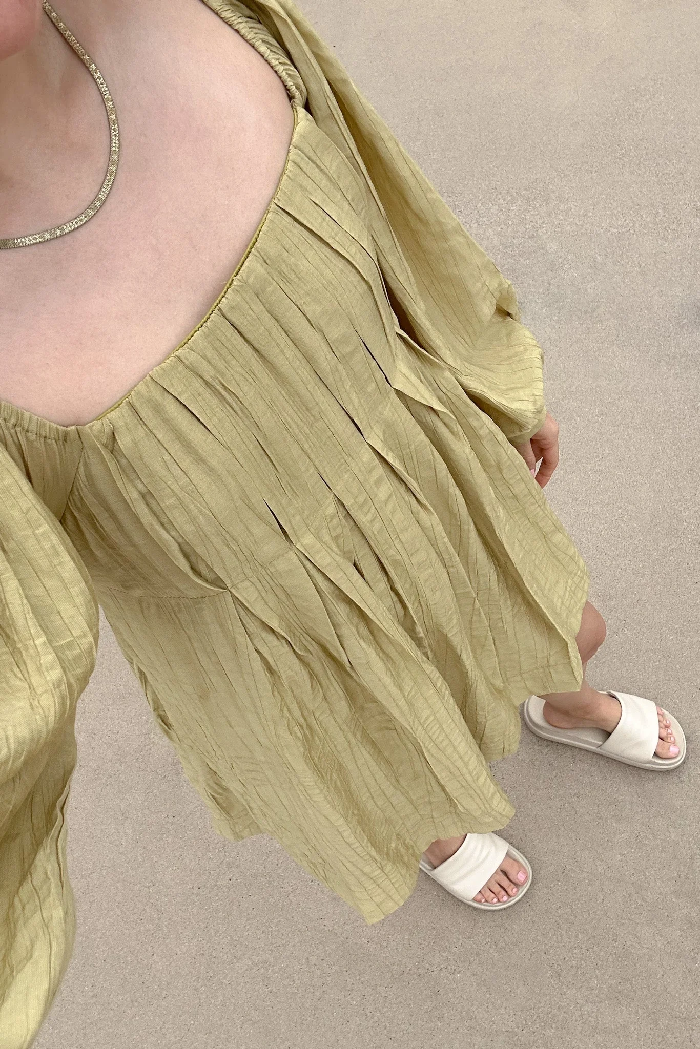 Belmont Square Neck Babydoll Dress - Image 3
