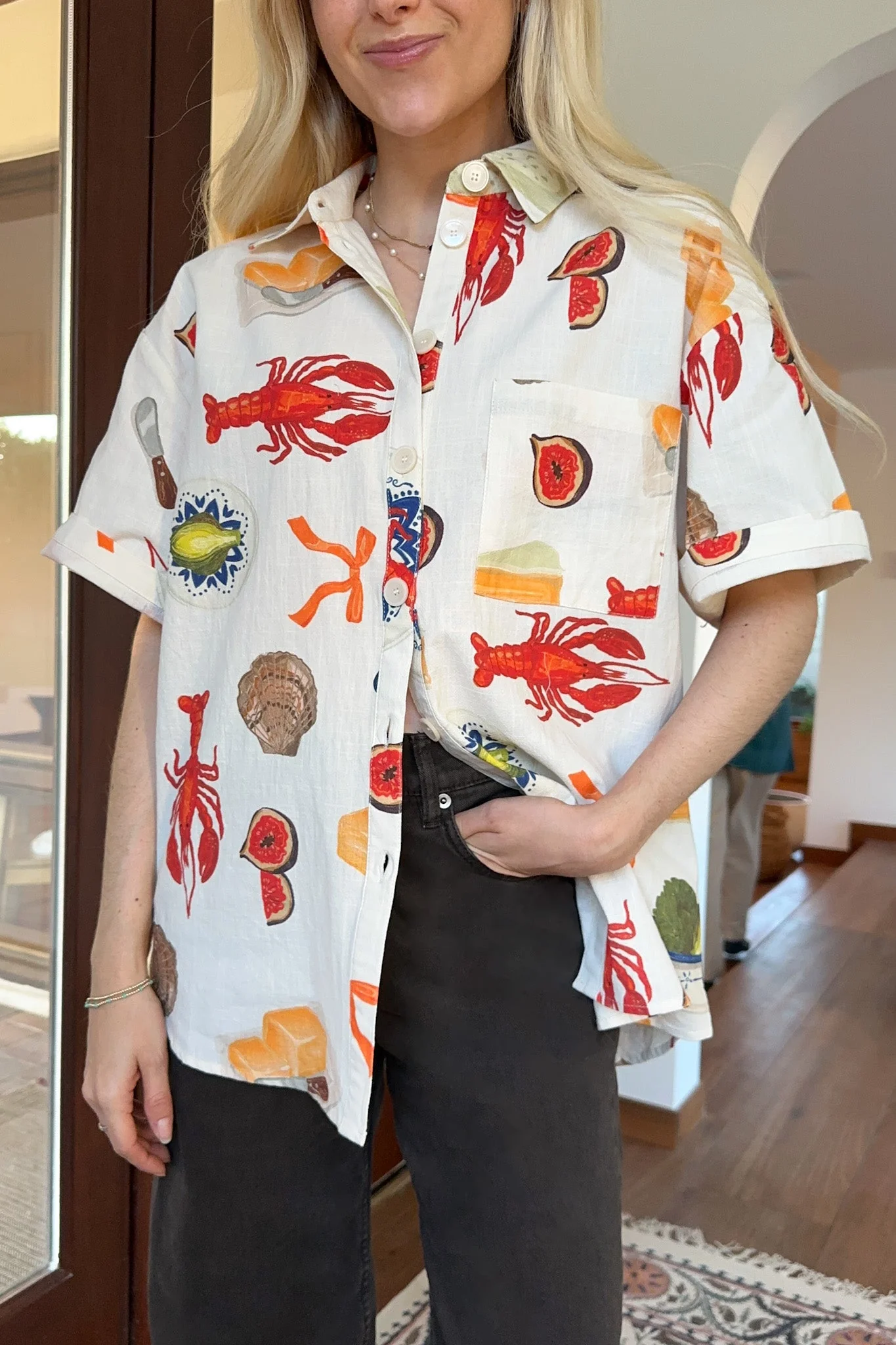 Bon Appetite Cotton Button Up Shirt - Image 2