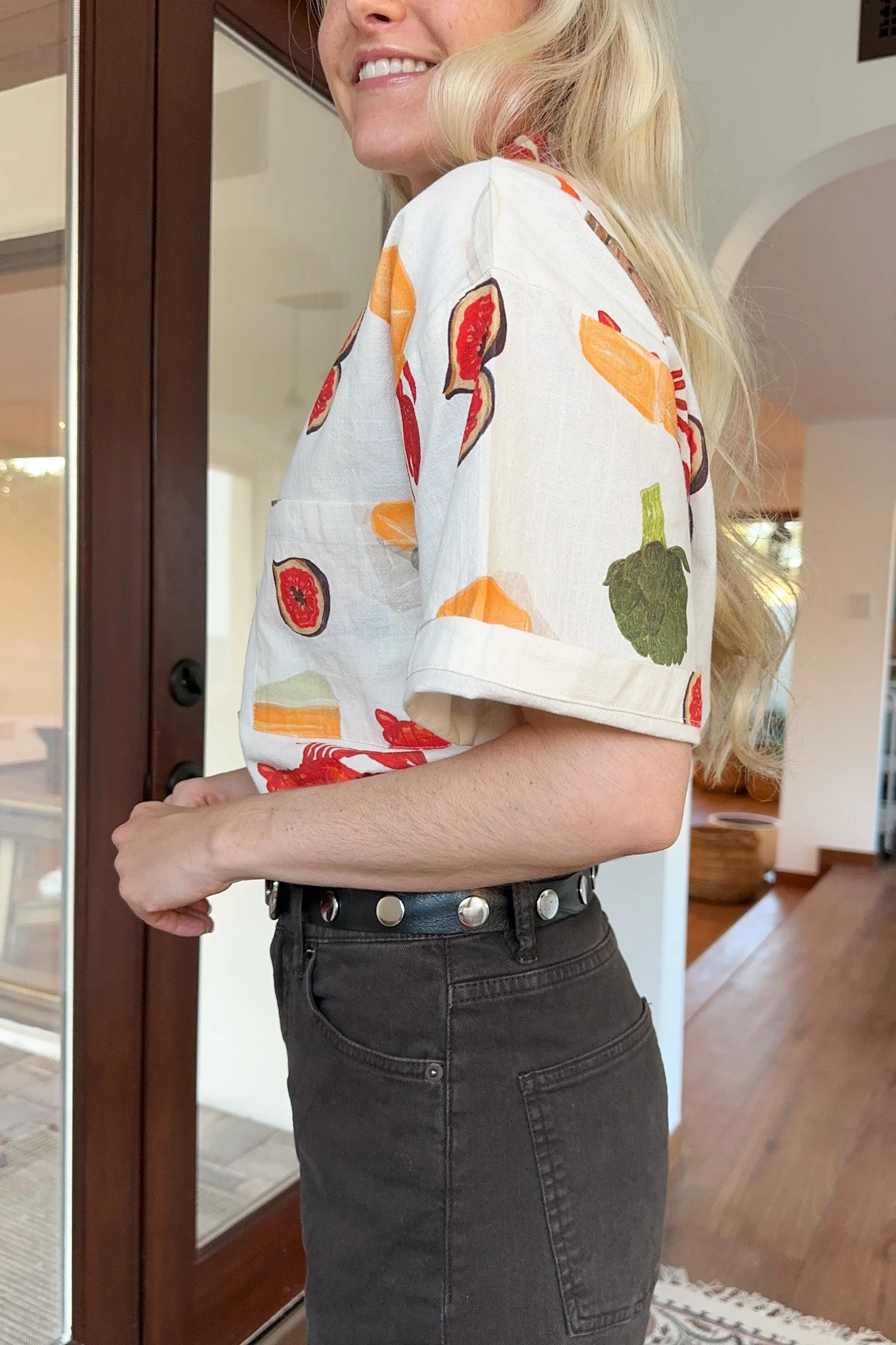 Bon Appetite Cotton Button Up Shirt - Image 6