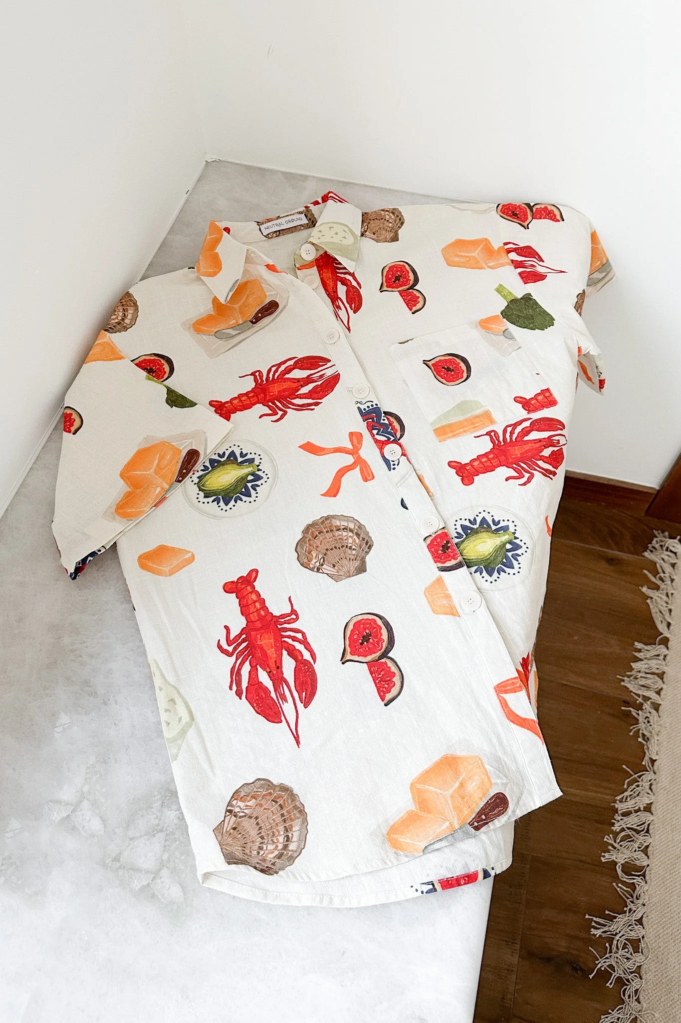Bon Appetite Cotton Button Up Shirt - Image 8