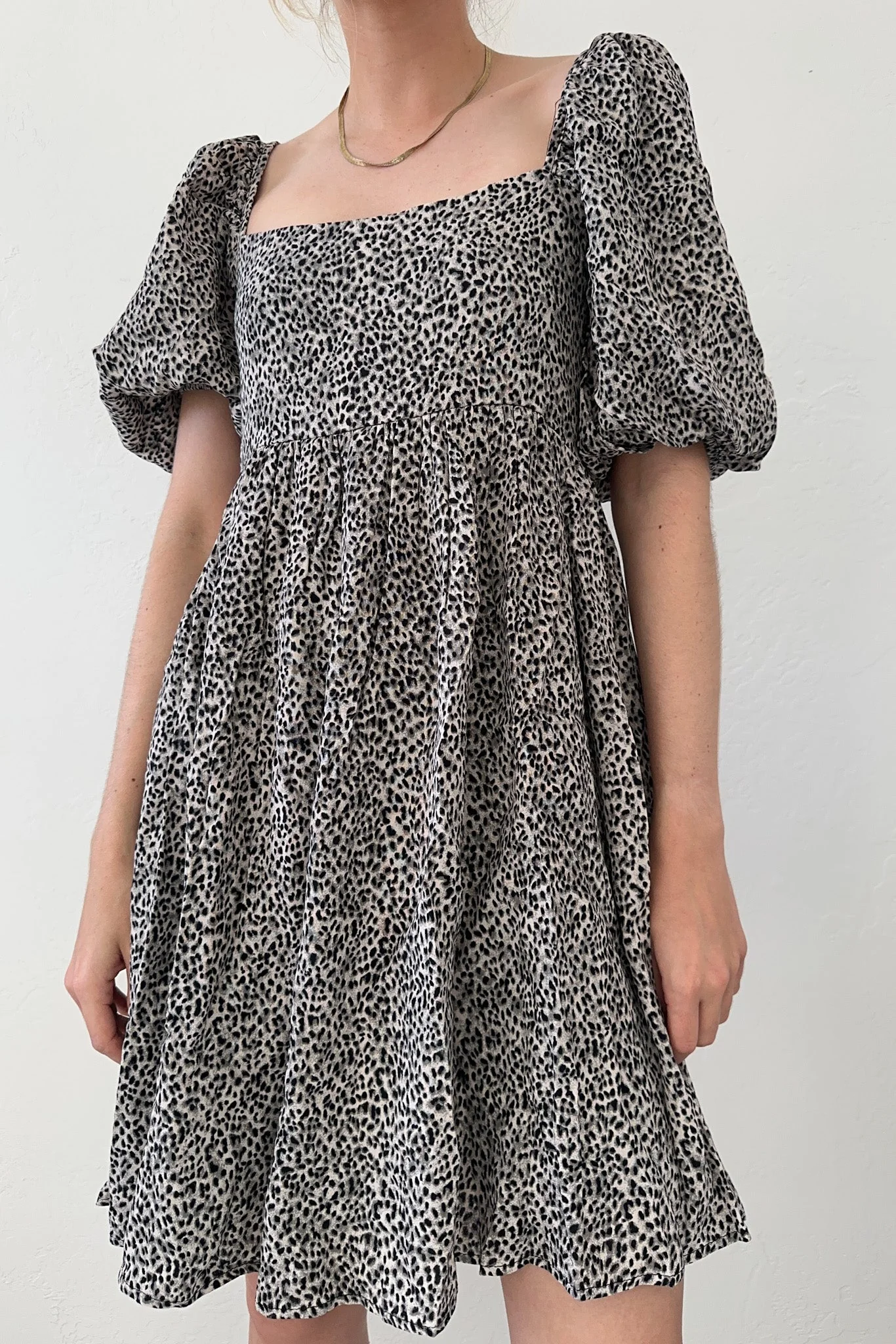 Bonnie Puffed Sleeve Babydoll Dress - Image 4