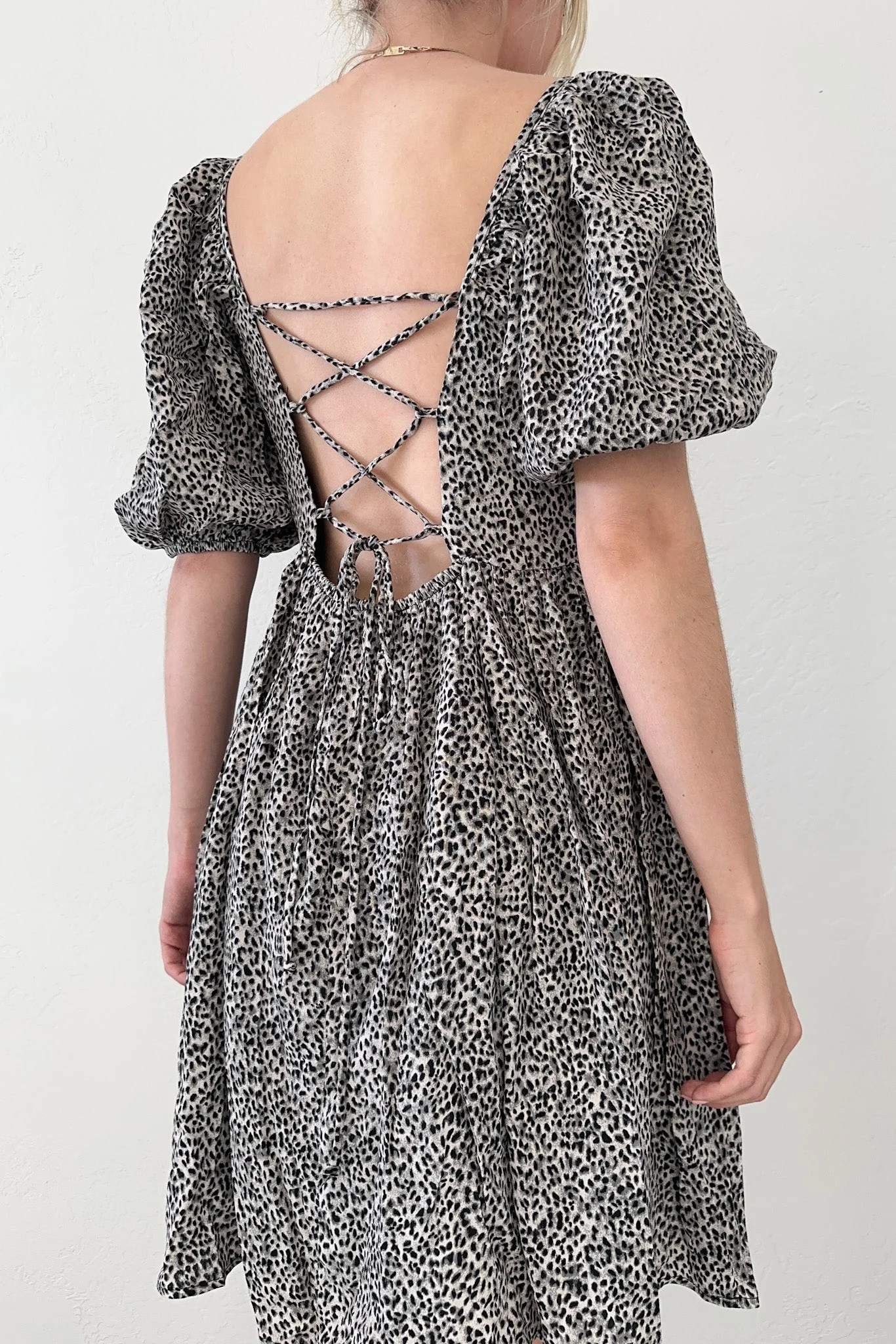 Bonnie Puffed Sleeve Babydoll Dress - Image 5