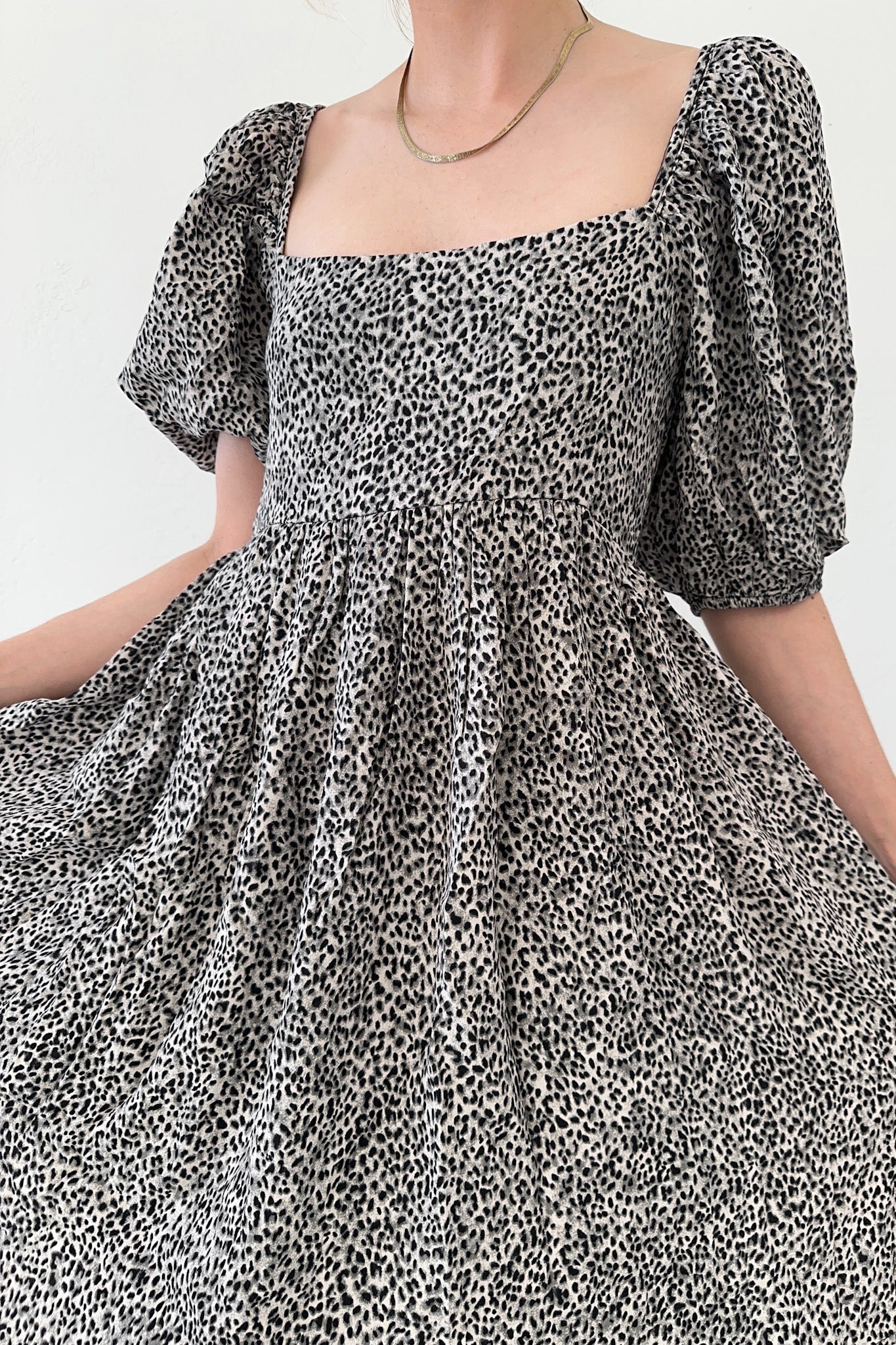 Bonnie Puffed Sleeve Babydoll Dress - Image 7