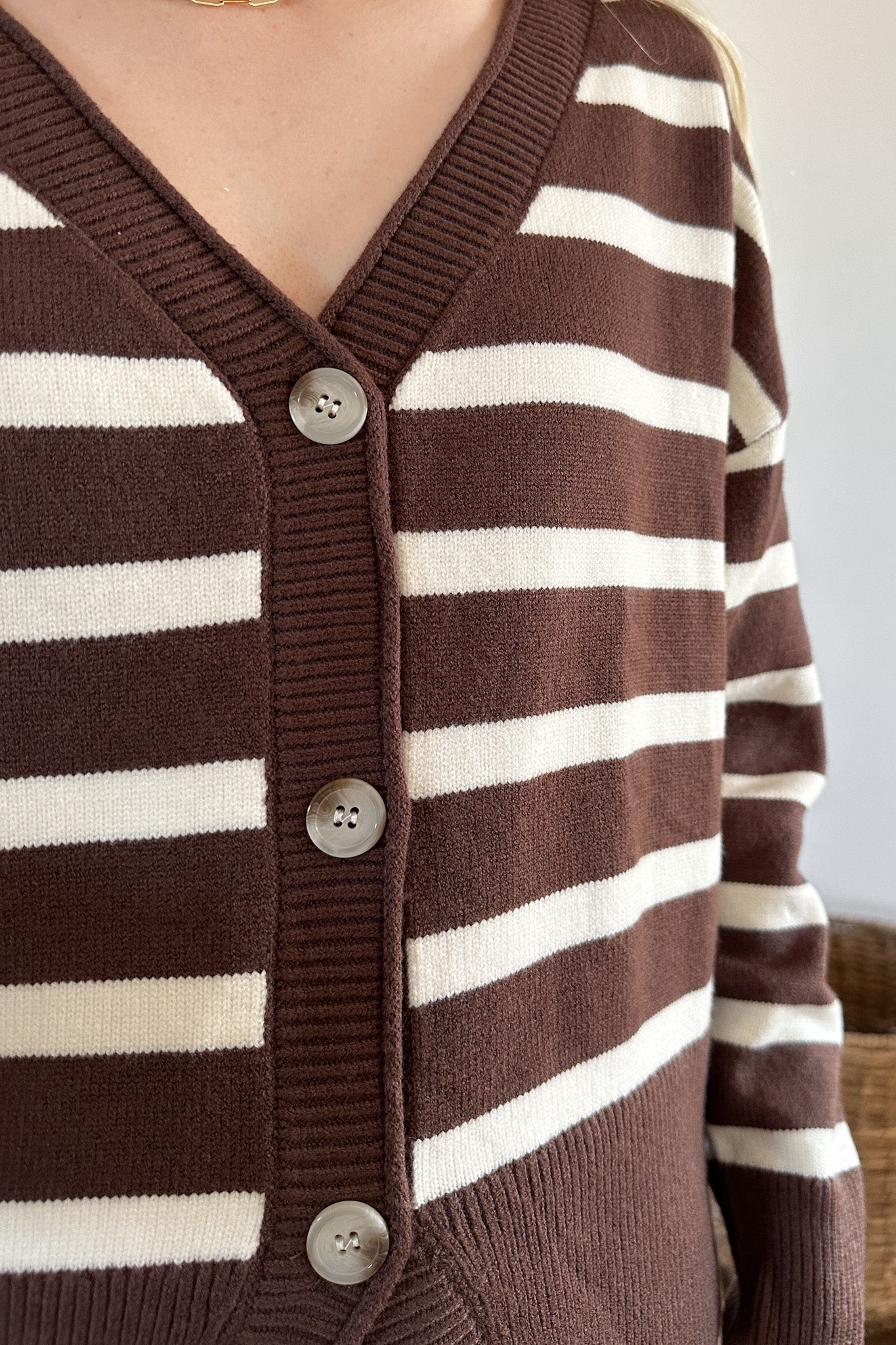 Brooklyn Striped Knit Cardigan - Image 5