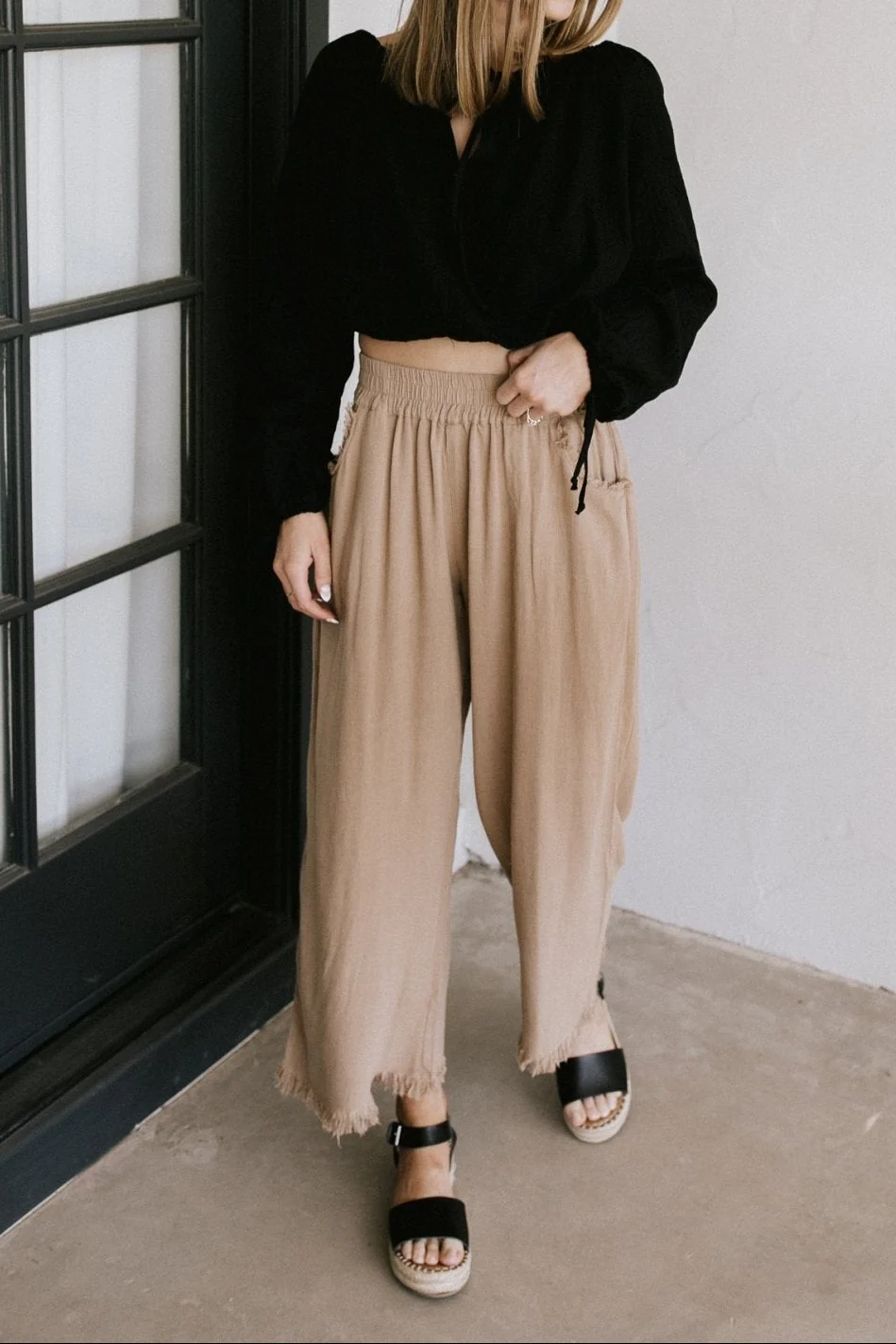 Cabana Linen Pant in Latte