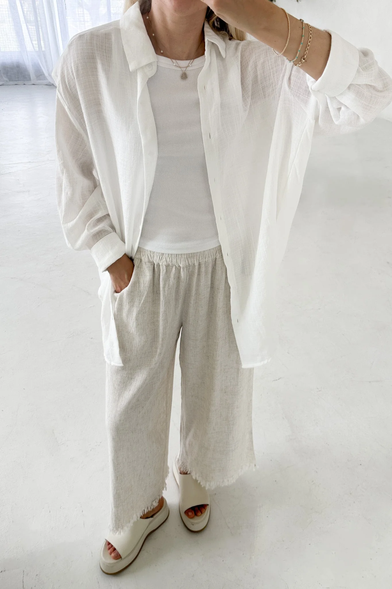 Cabana Linen Pant in Natural
