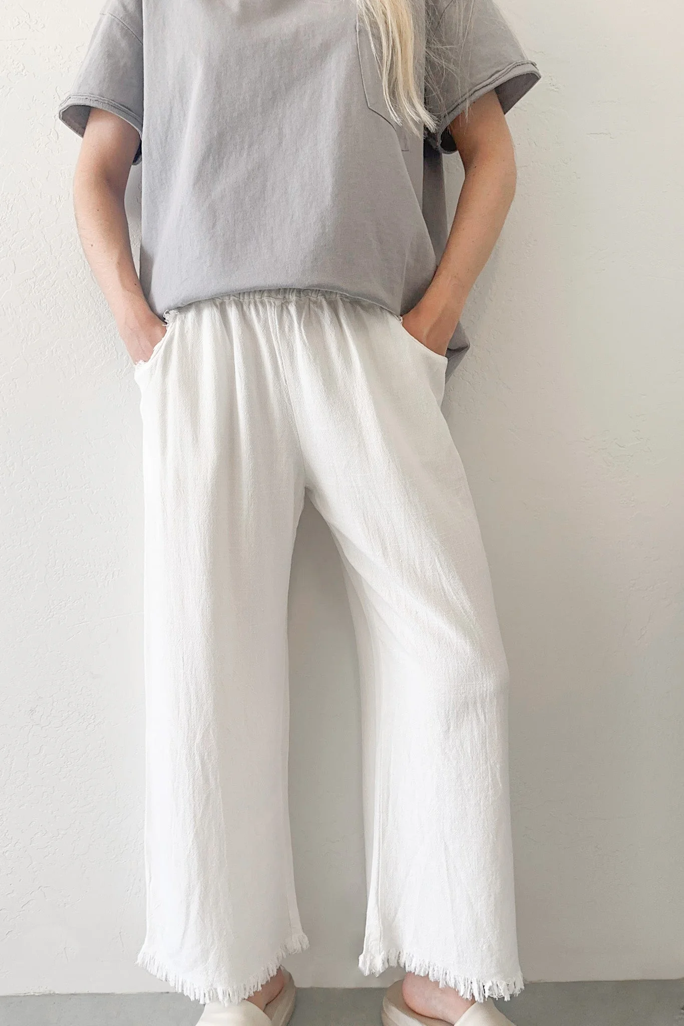 Cabana Linen Pant in White