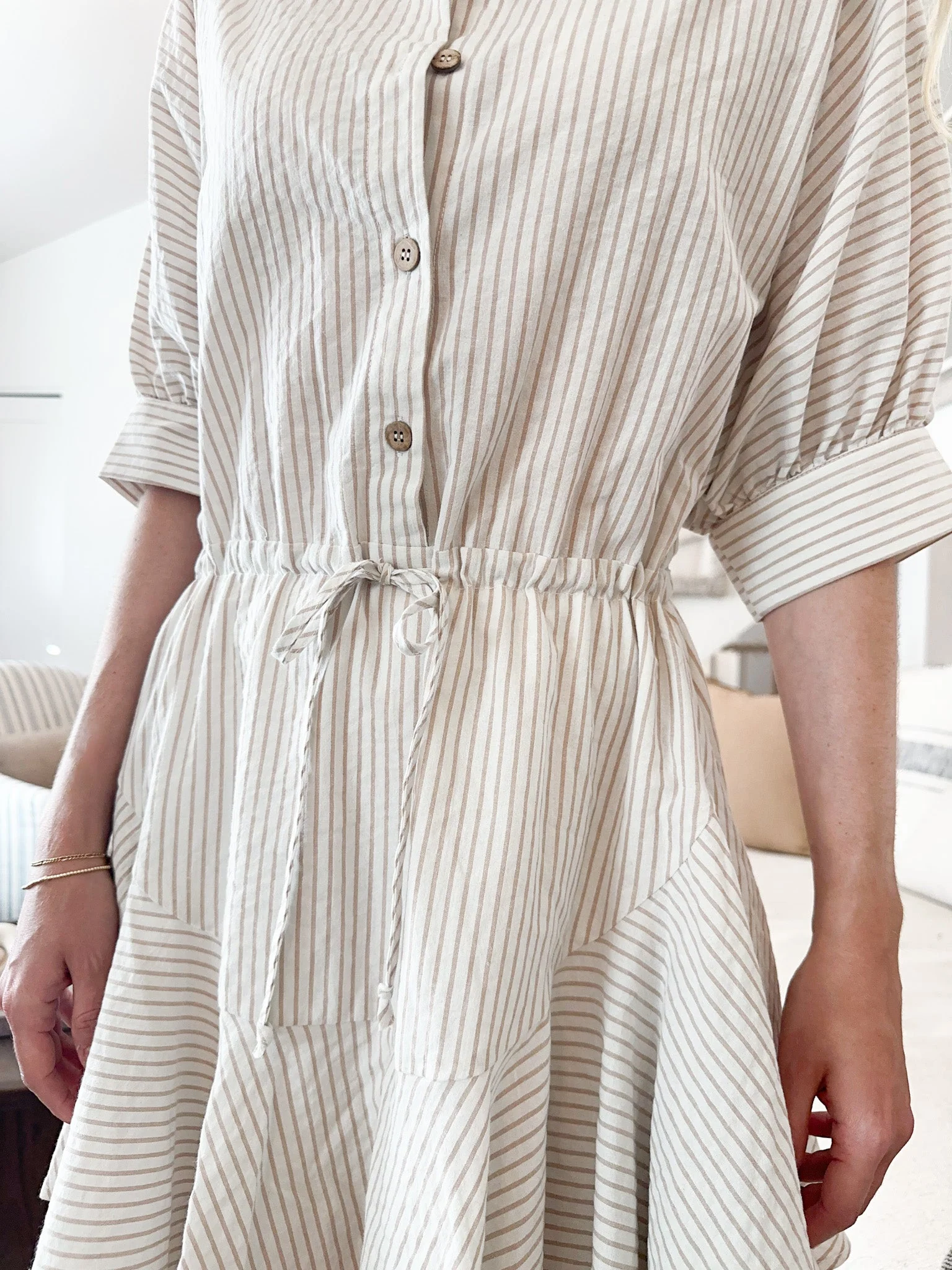 Cammy Striped Buttondown Dress - Image 5