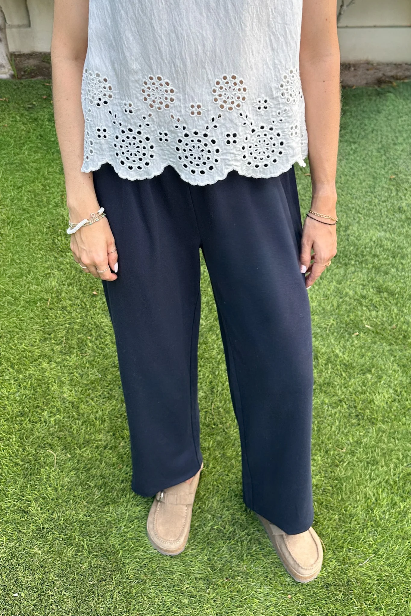 Cannon Relaxed Cotton Pants in Navy - Image 2