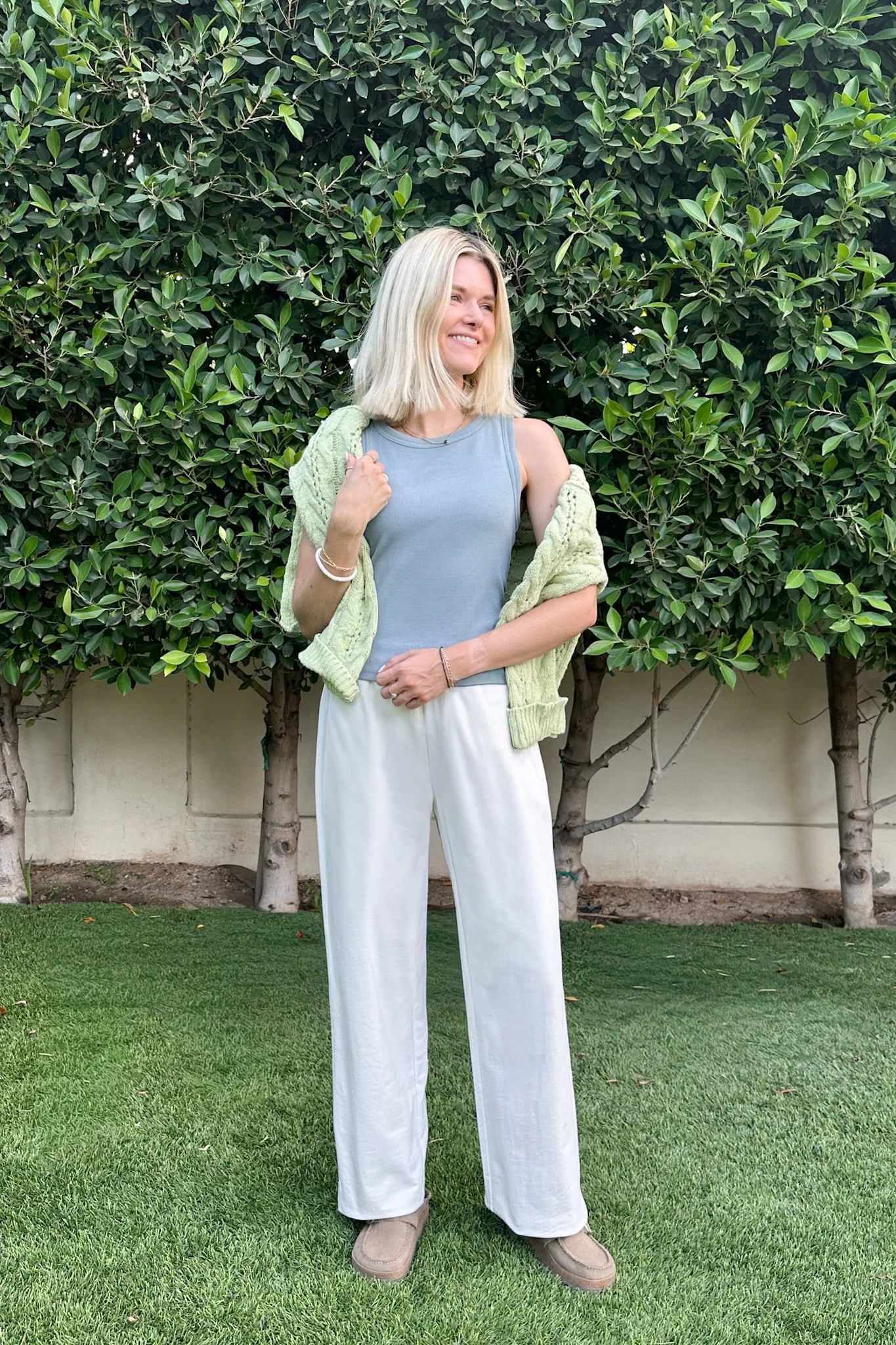 Cannon Relaxed Cotton Pants in White - Image 3