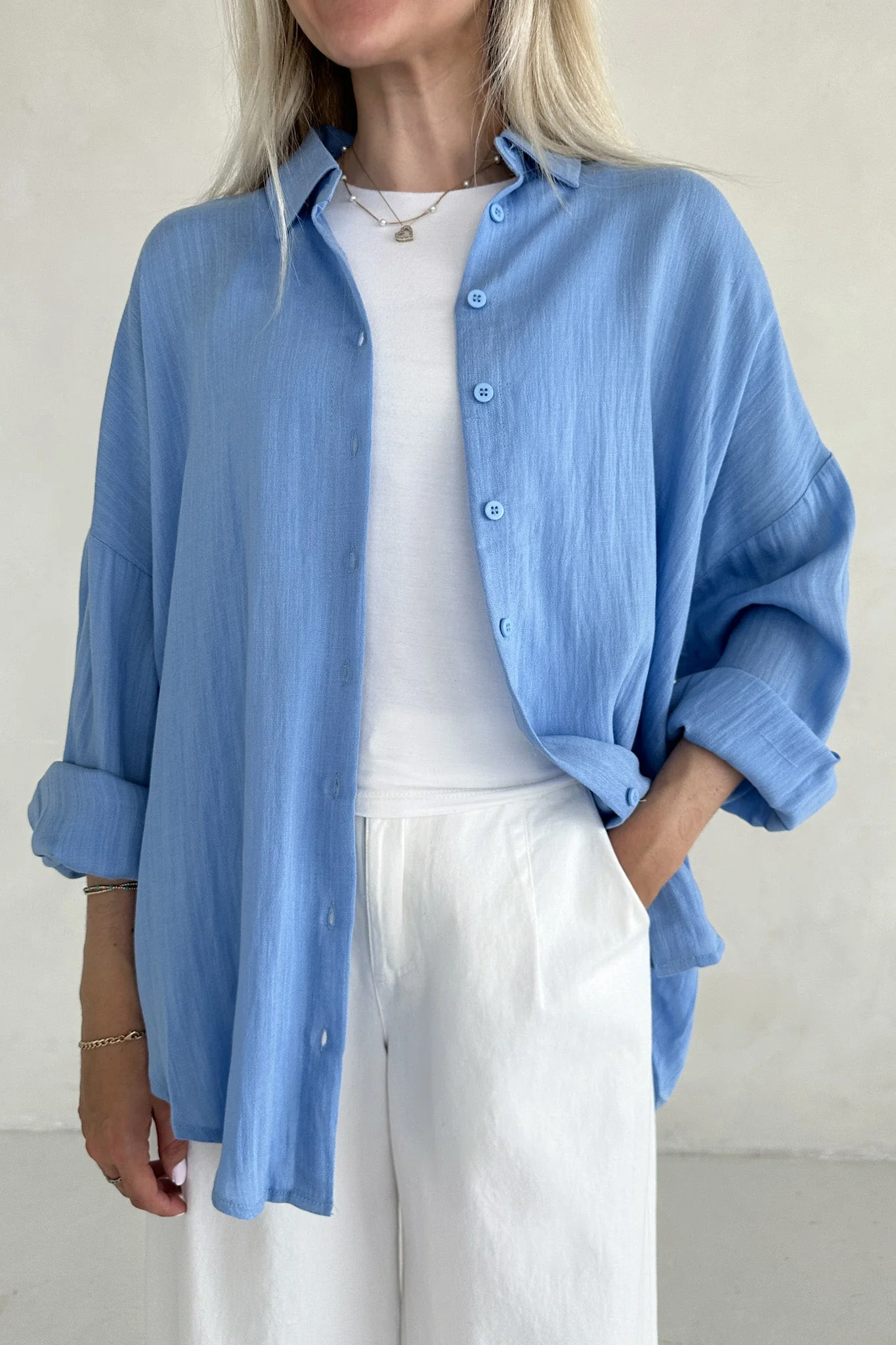 Cape Cod Woven Button Down Long Sleeve Shirt