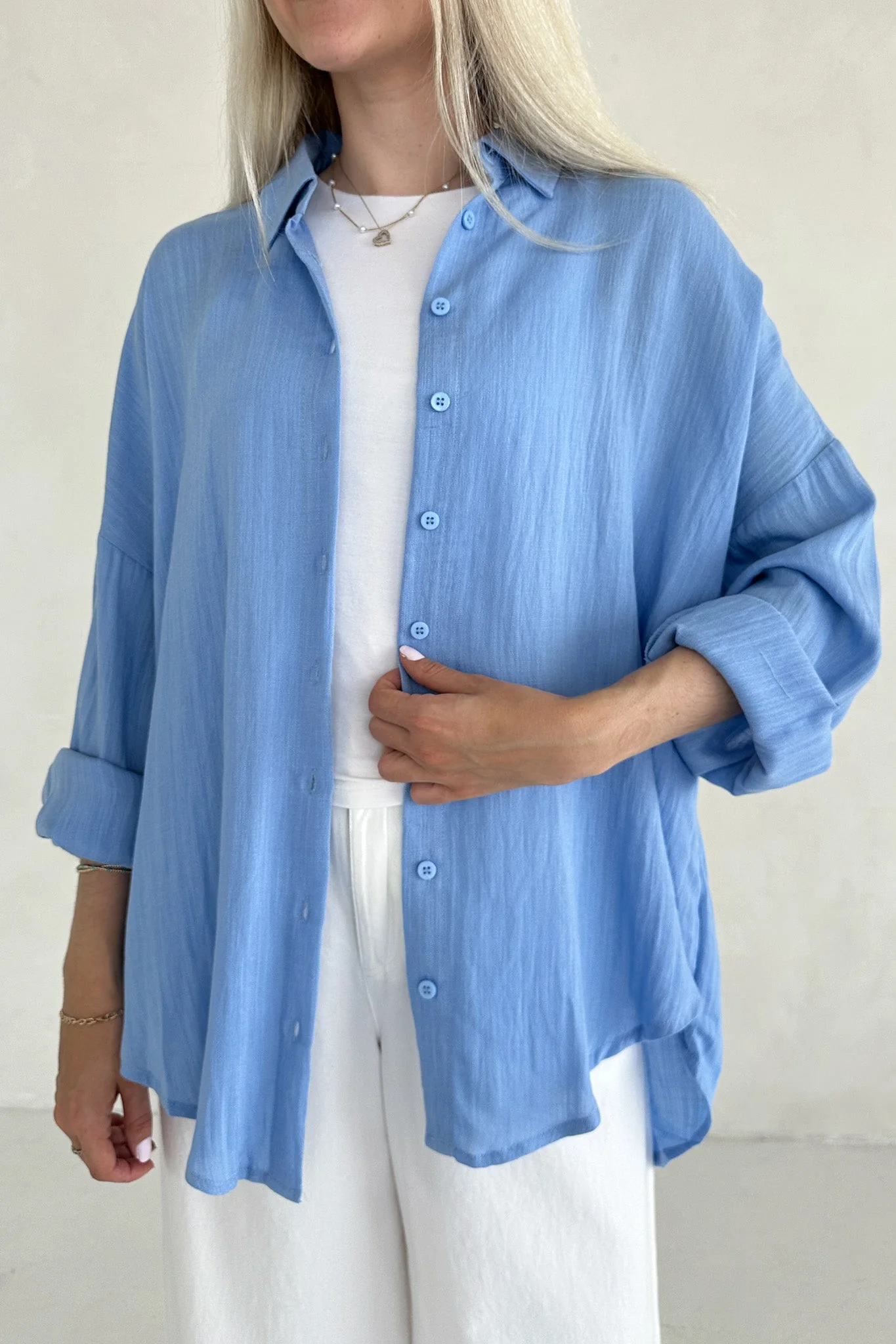 Cape Cod Woven Button Down Long Sleeve Shirt - Image 3