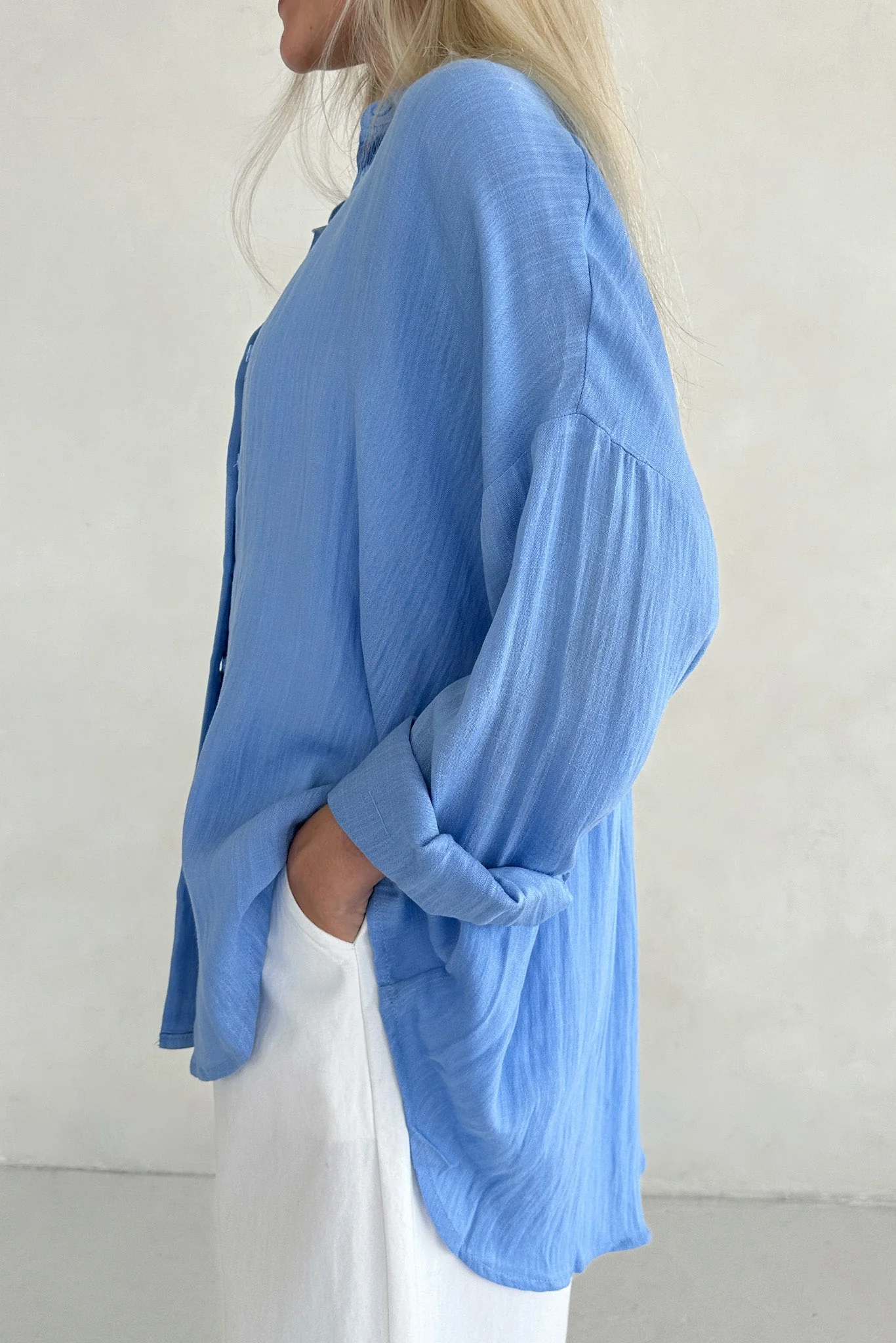 Cape Cod Woven Button Down Long Sleeve Shirt - Image 5