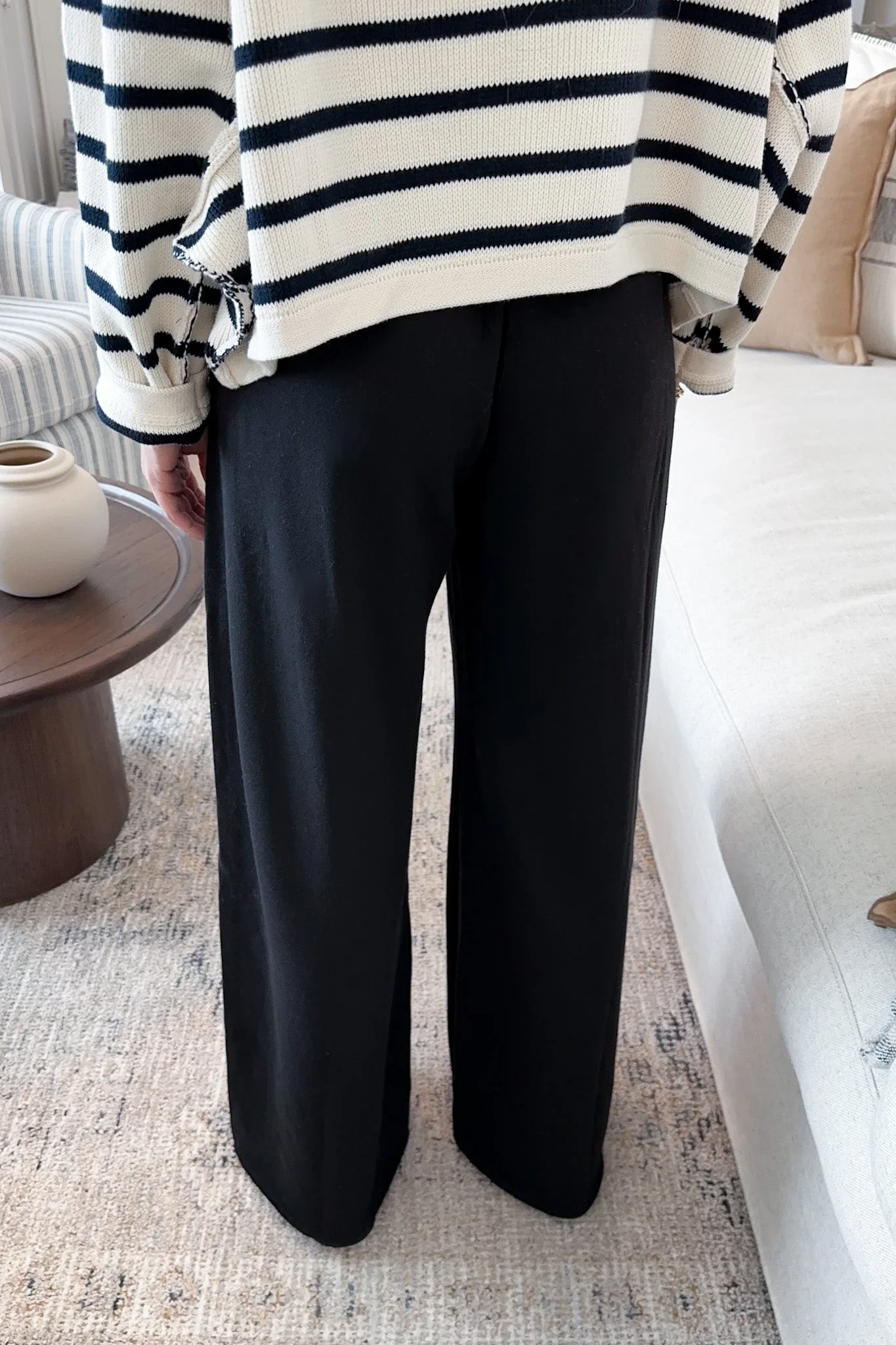 Chelsea Relaxed Lounge Pants in Black - Image 6