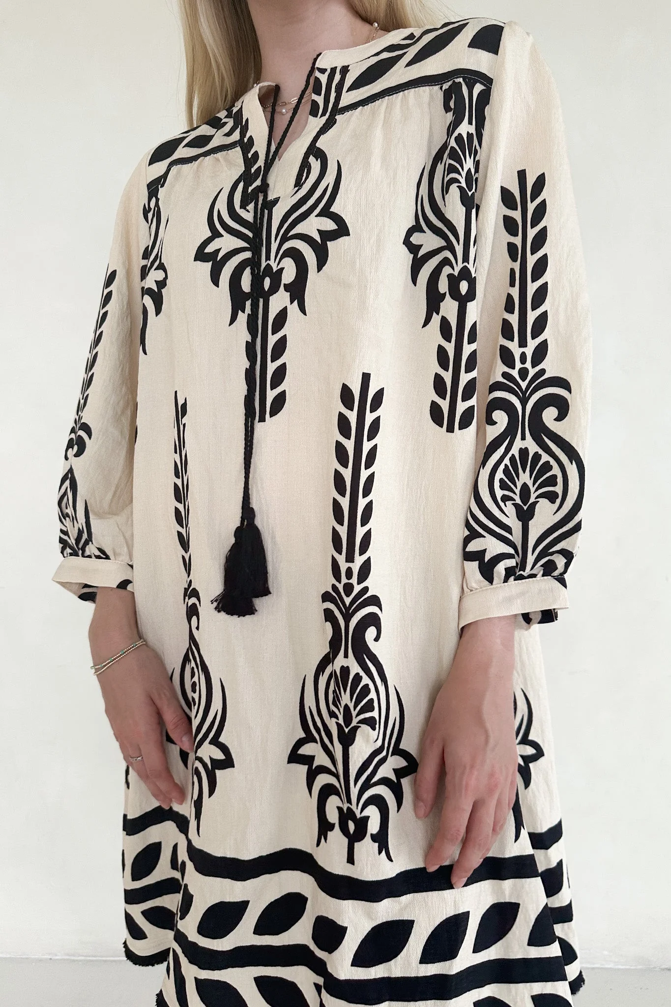 Clarrise Pattern Tassel Dress - Image 2