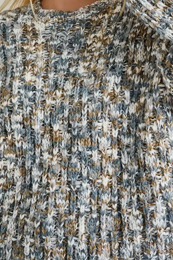 Clover Crew Neck Chunky Sweater - Image 5
