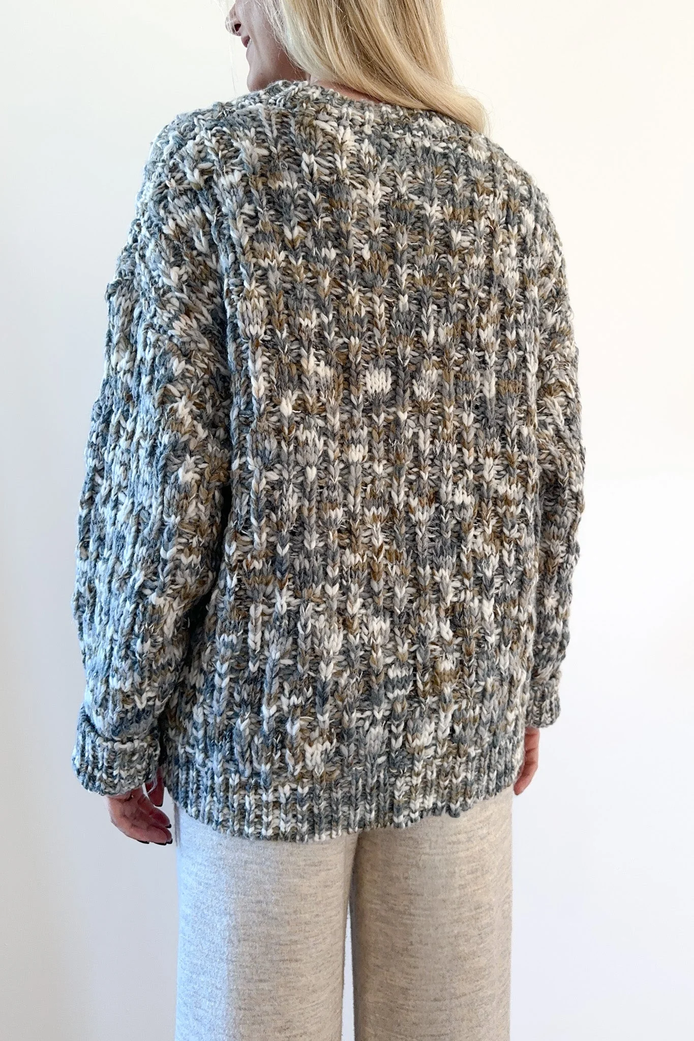 Clover Crew Neck Chunky Sweater - Image 6