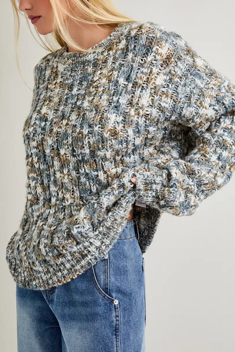 Clover Crew Neck Chunky Sweater - Image 7