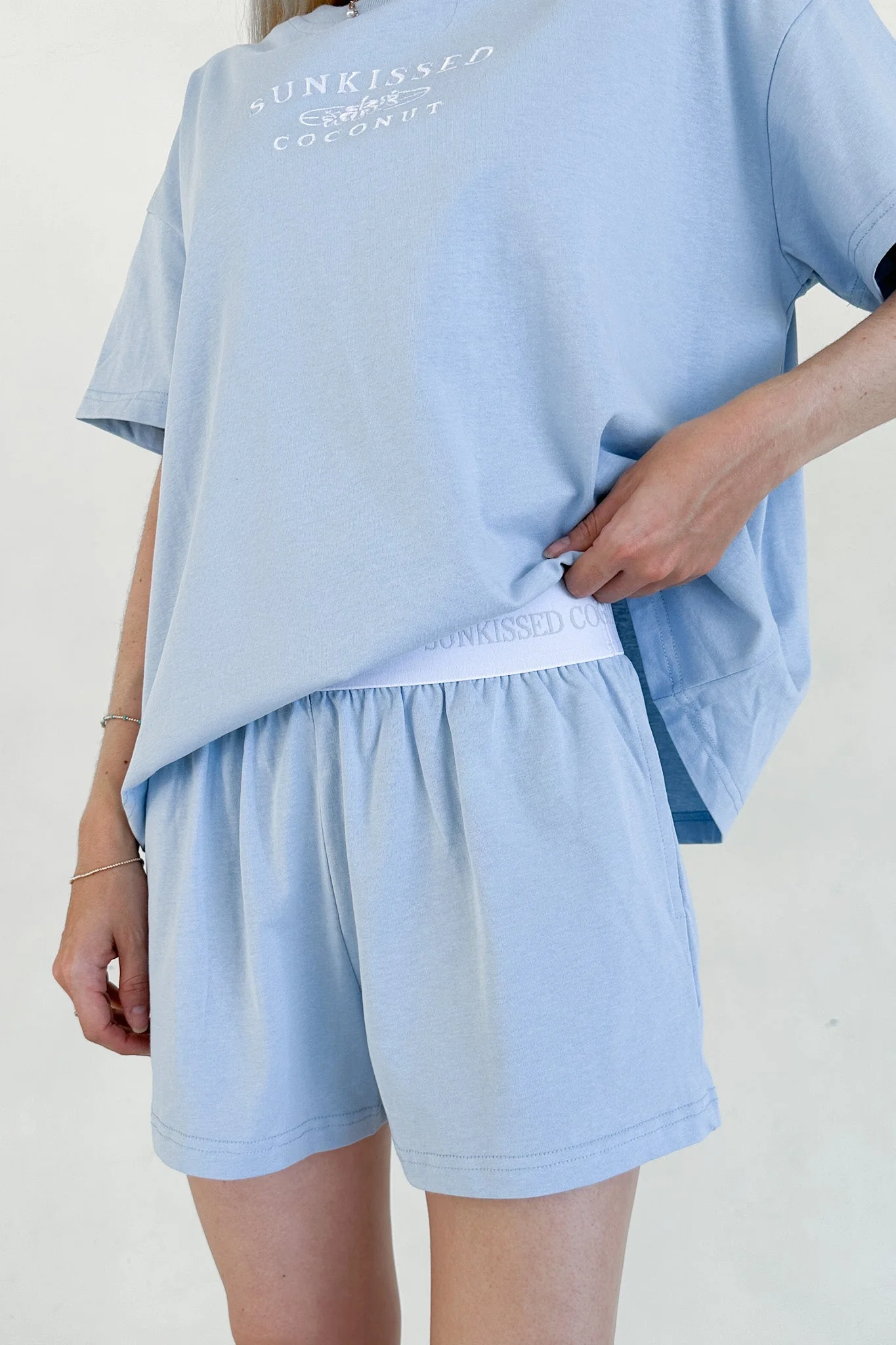 Coconut Shorts in Coastal Blue