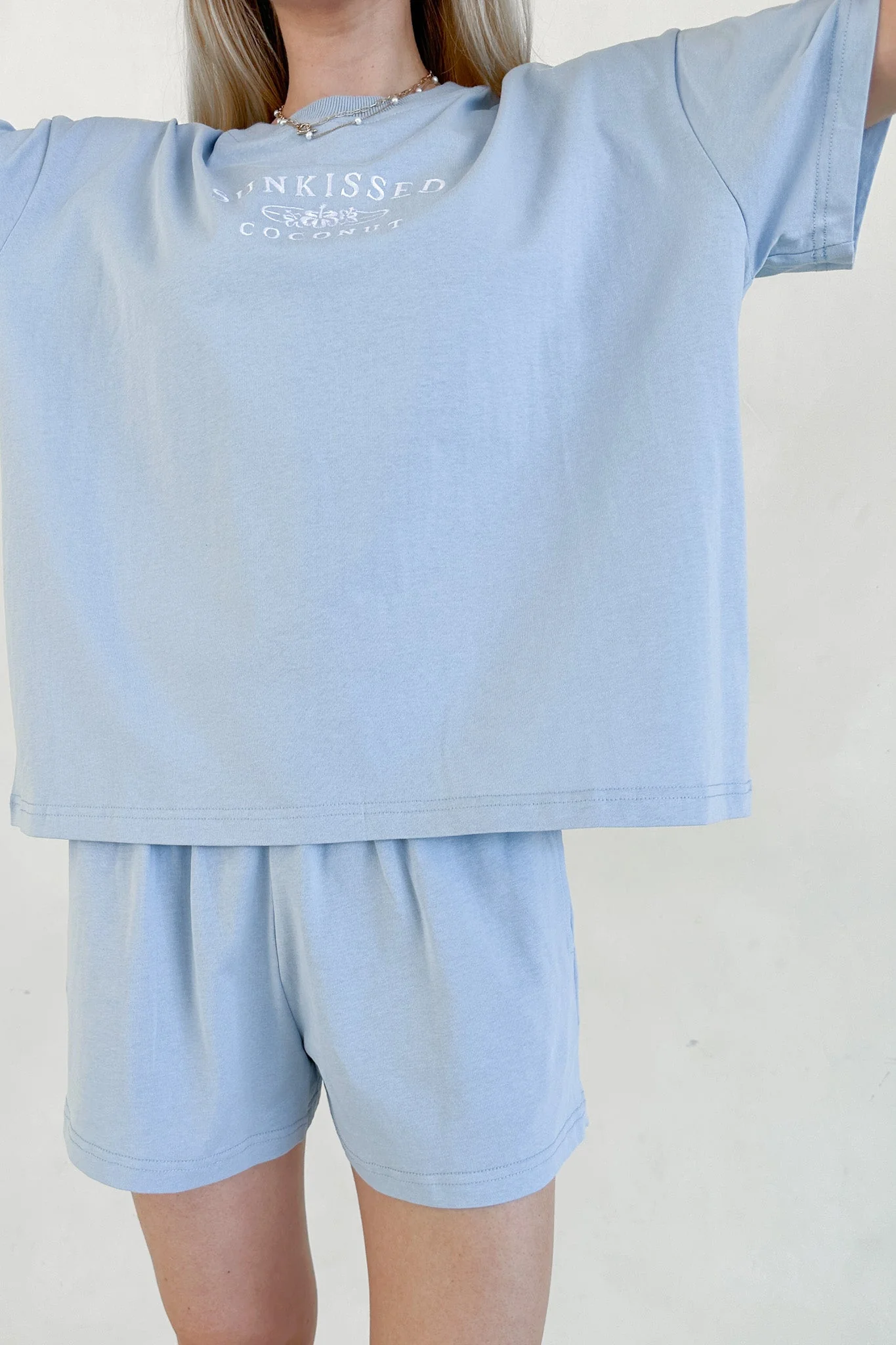 Coconut Shorts in Coastal Blue - Image 2