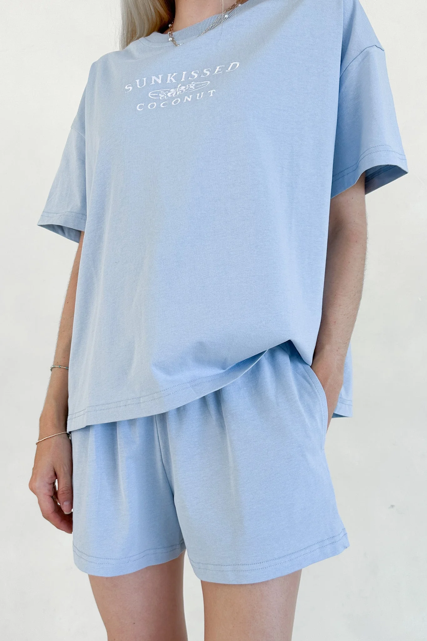 Coconut Shorts in Coastal Blue - Image 4