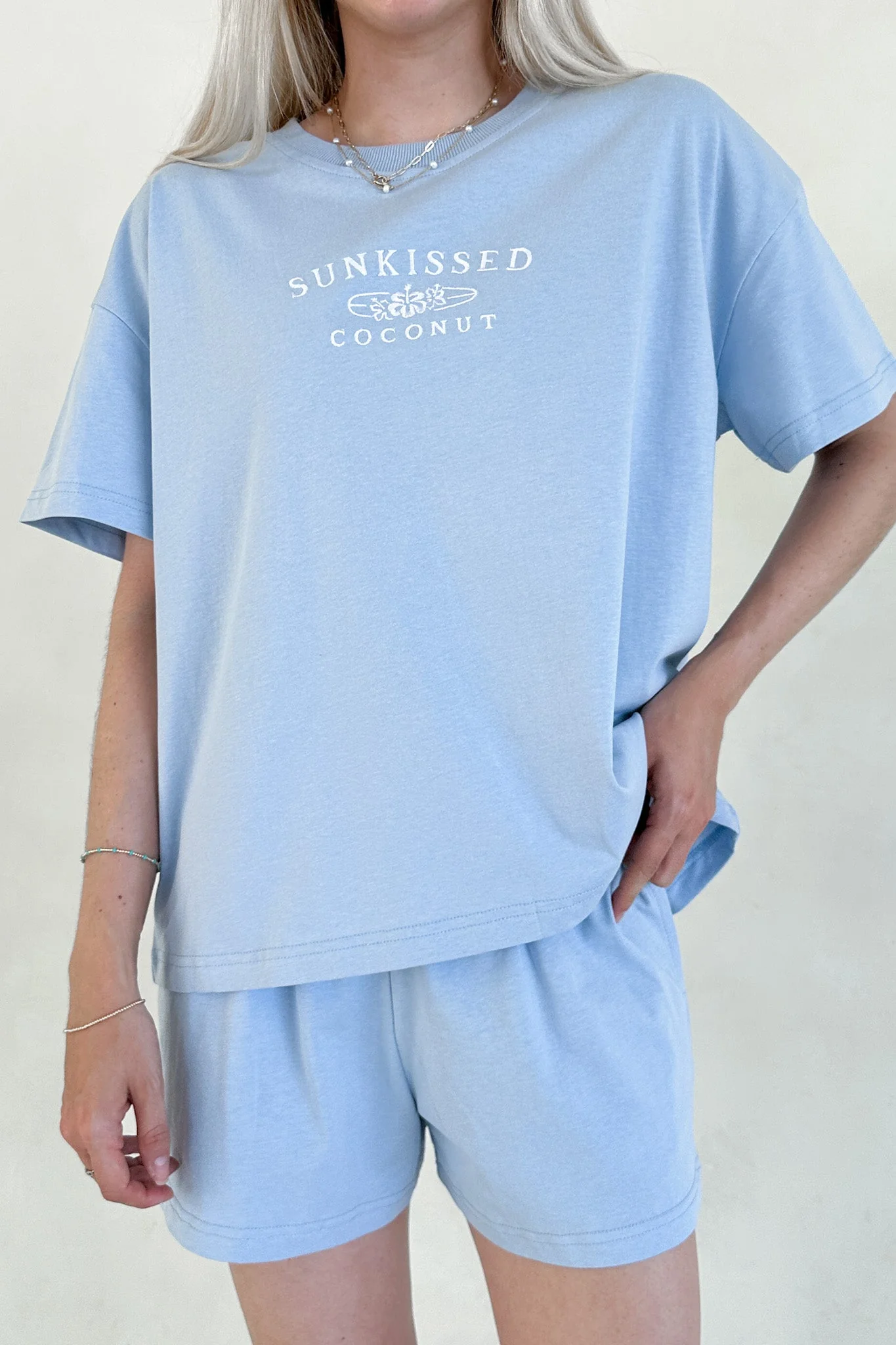 Coconut Shorts in Coastal Blue - Image 7