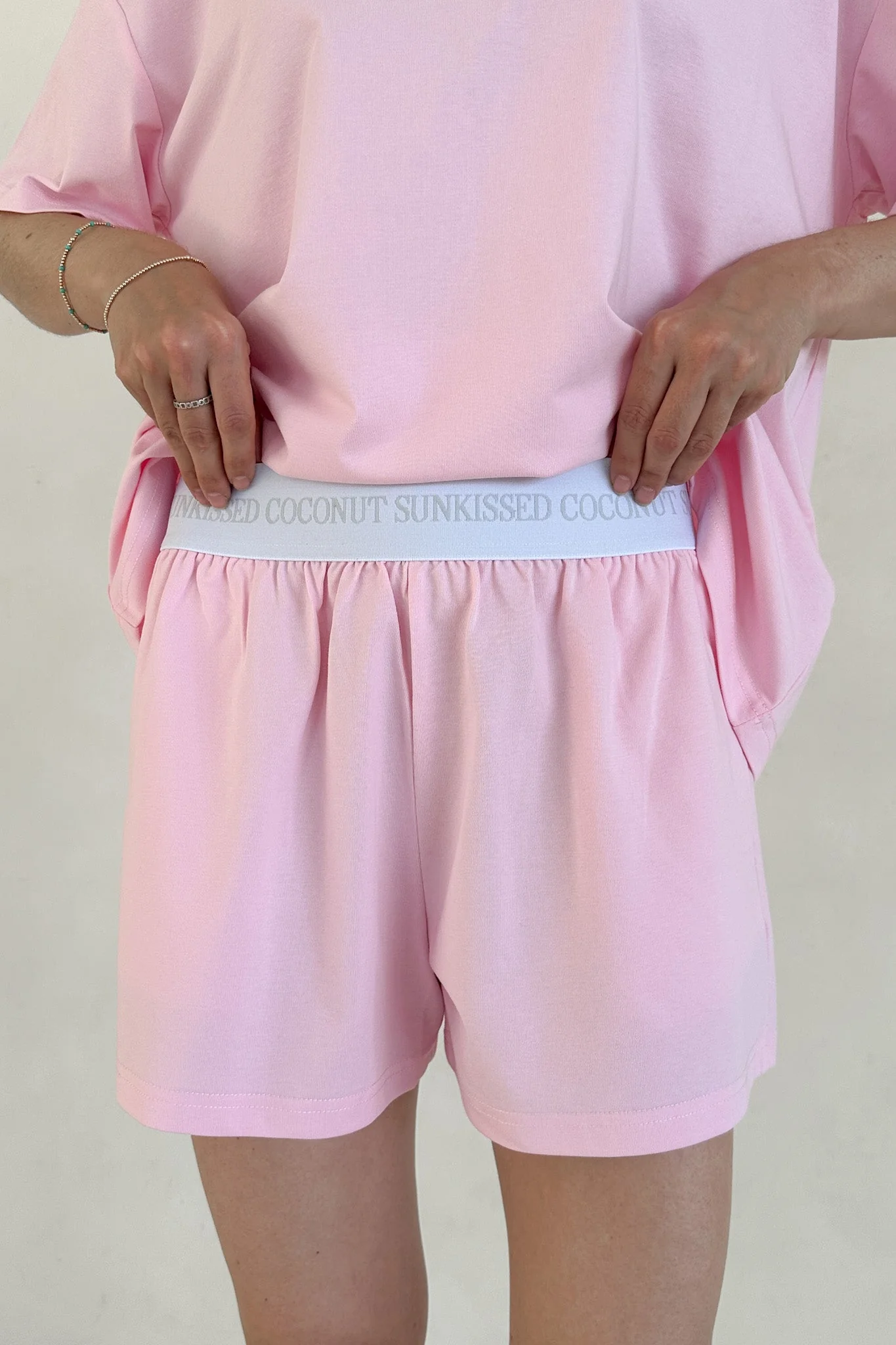 Coconut Shorts in Coastal Sunset Pink