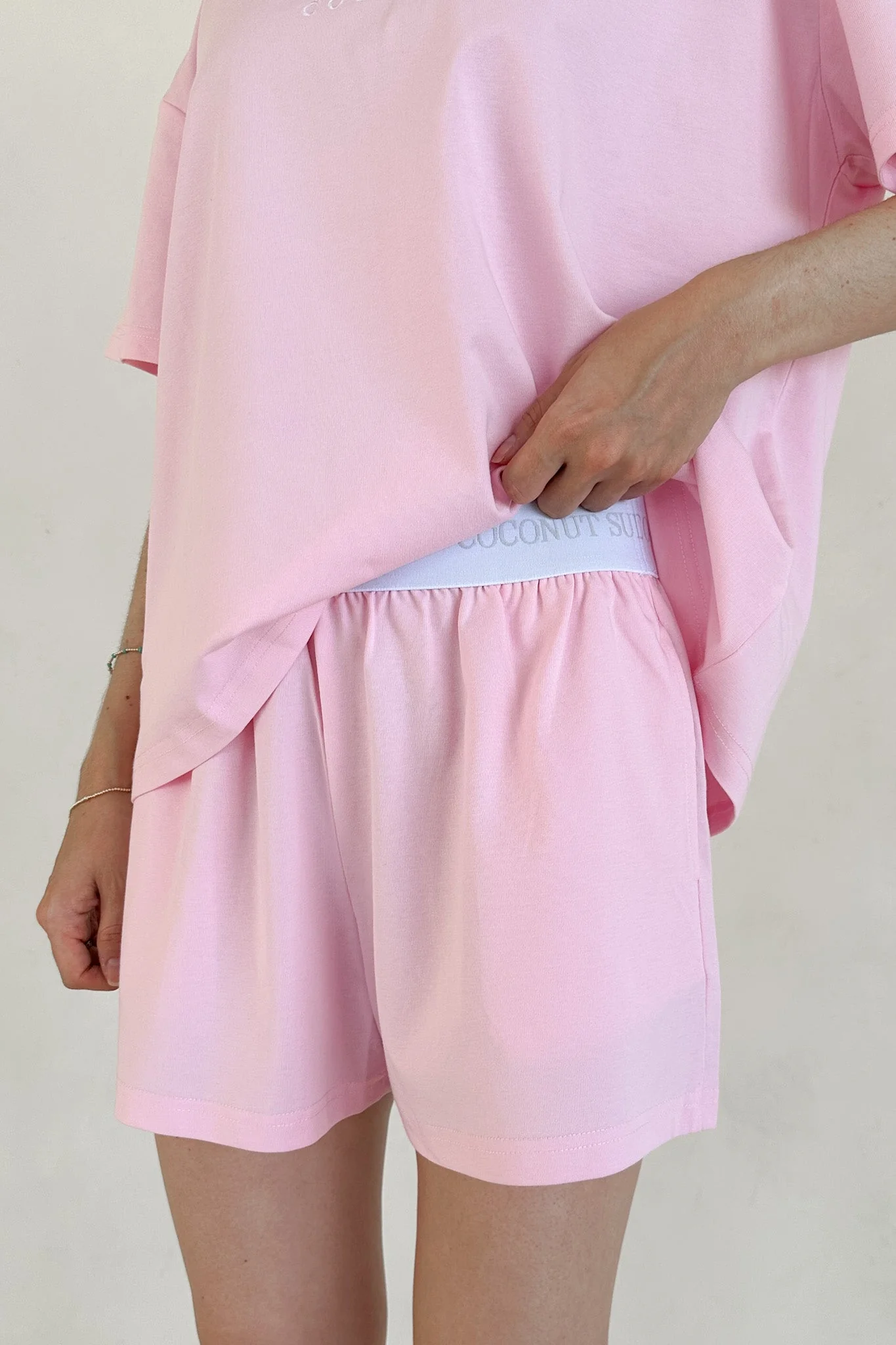Coconut Shorts in Coastal Sunset Pink - Image 5