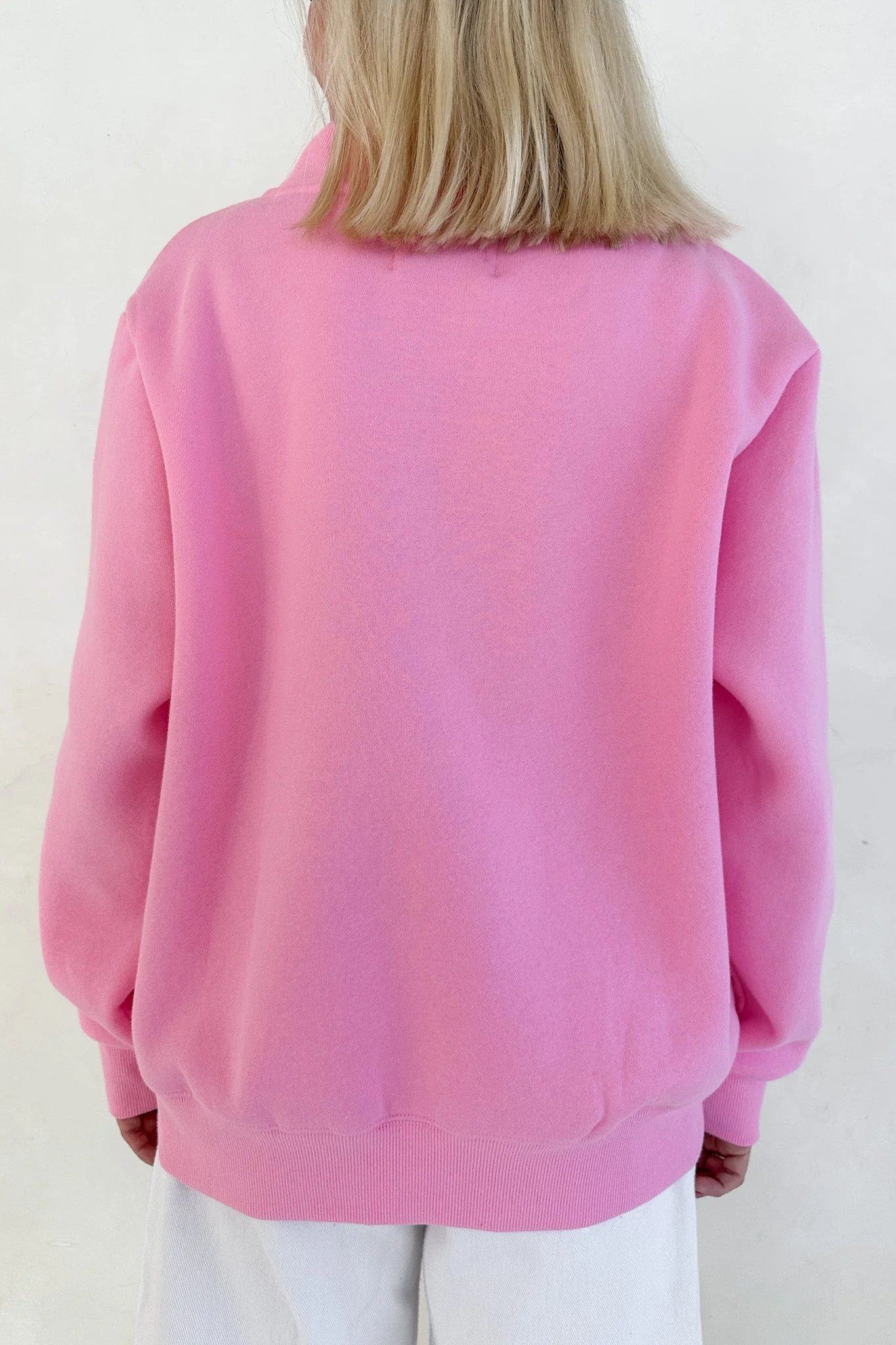 Coffee Run Mockneck Sweatshirt in Pink - Image 7