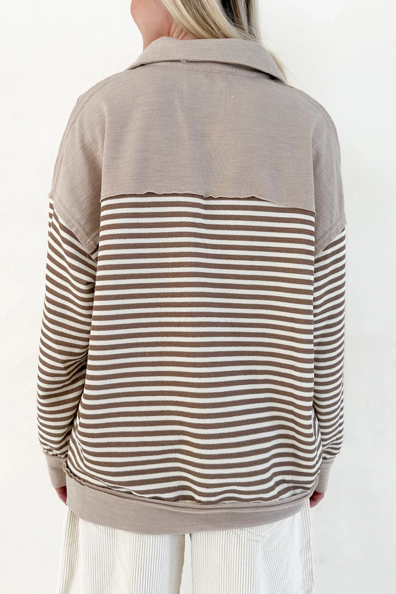 Coffee Run Striped Pullover - Image 7