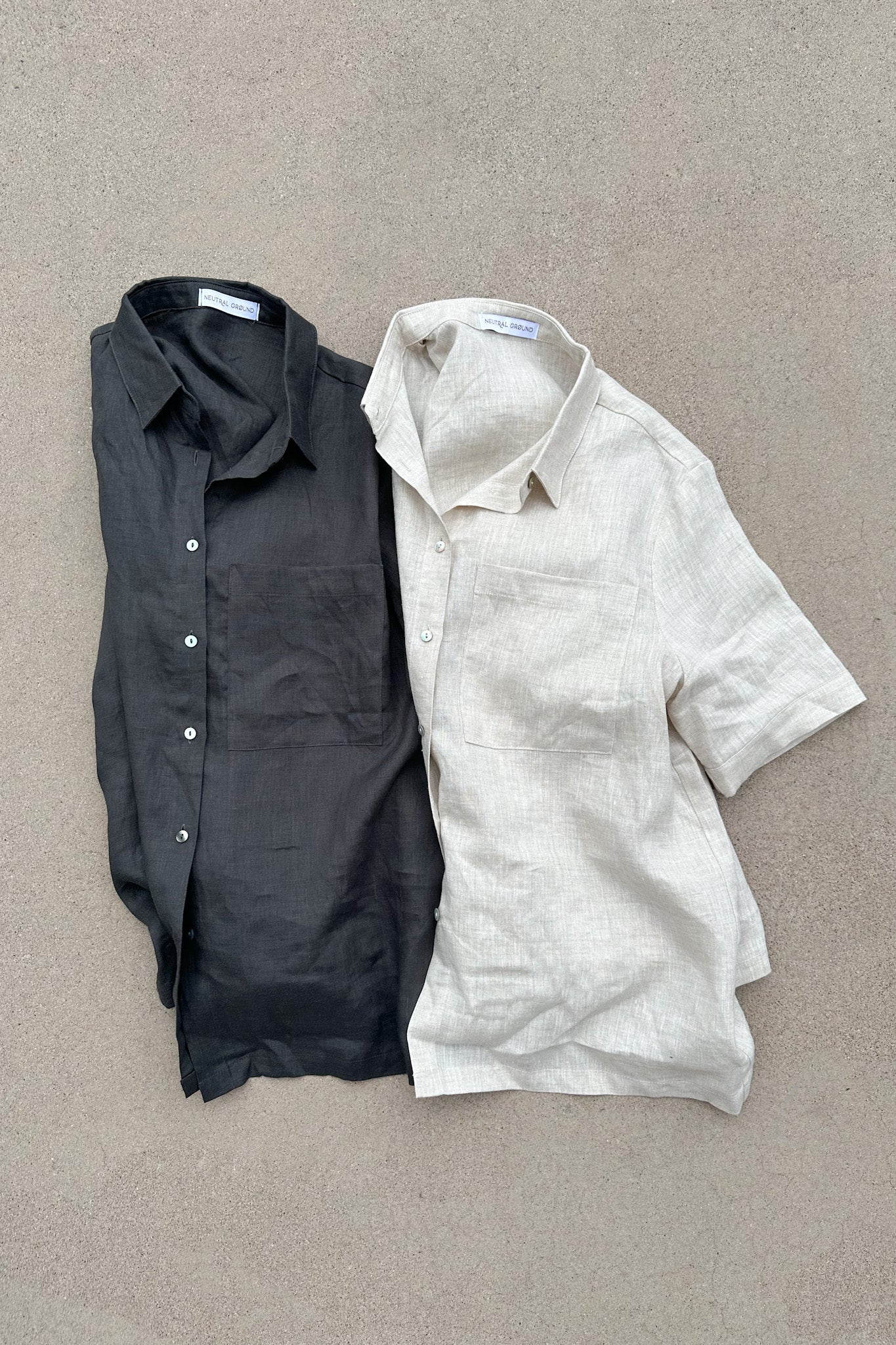 Nantucket Linen Button Down Shirt in Coal - Image 5