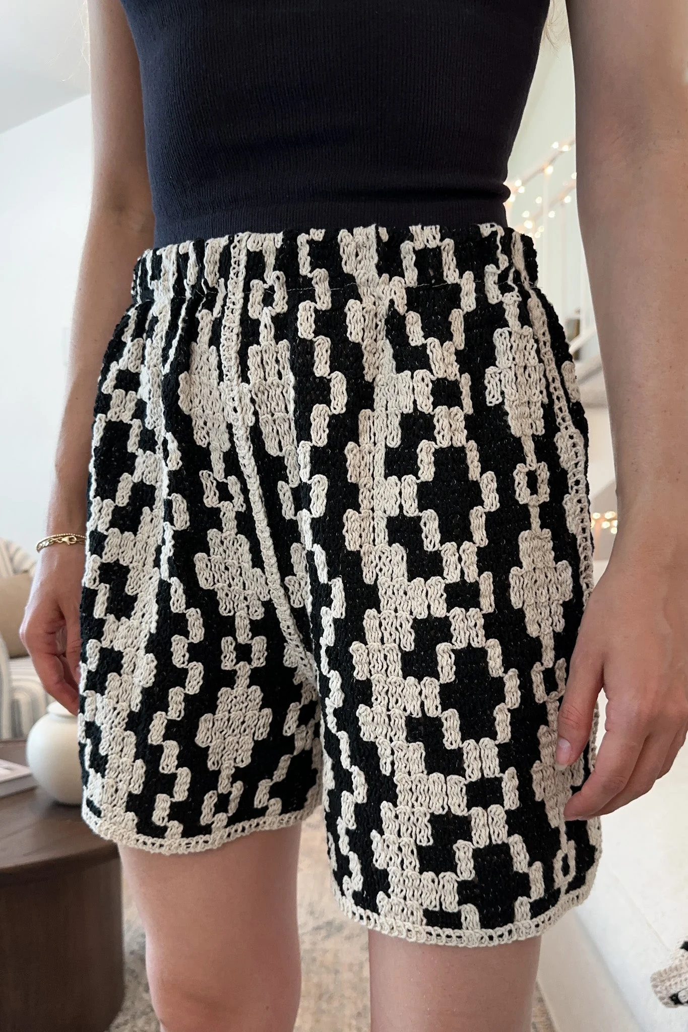 Cove Crochet Cotton Shorts - Image 2
