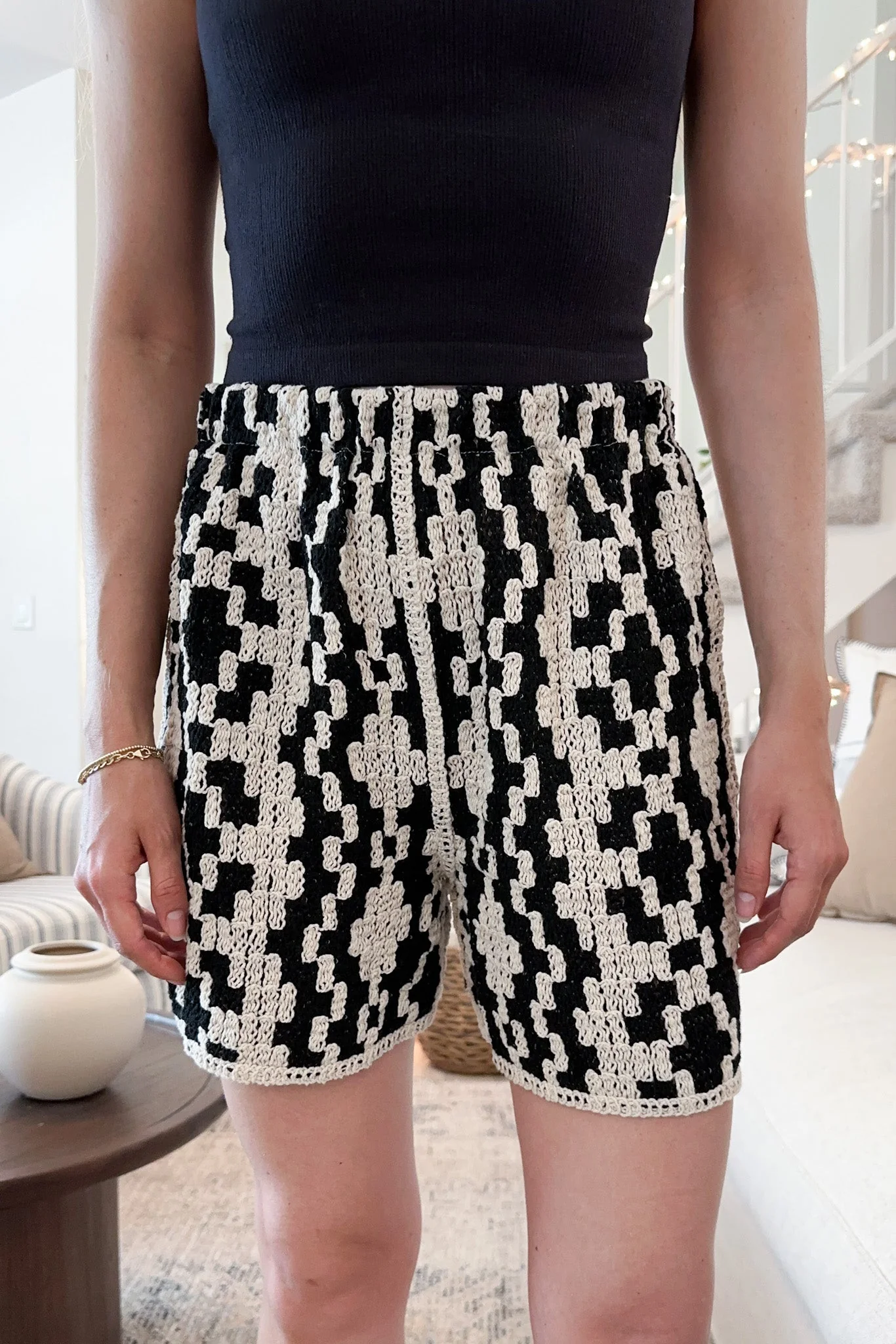 Cove Crochet Cotton Shorts - Image 4