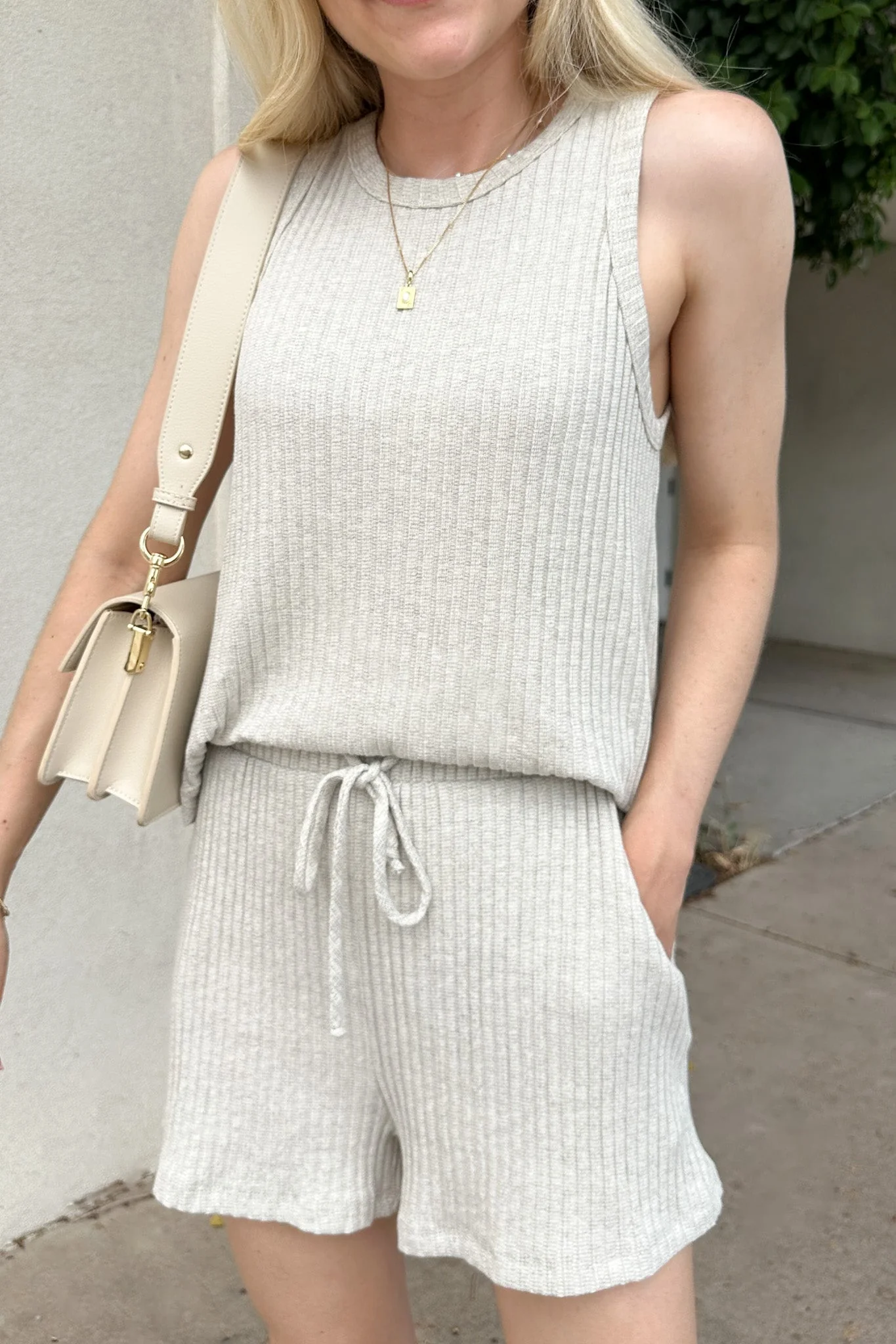 Daily Ribbed Knit Shorts - Image 3