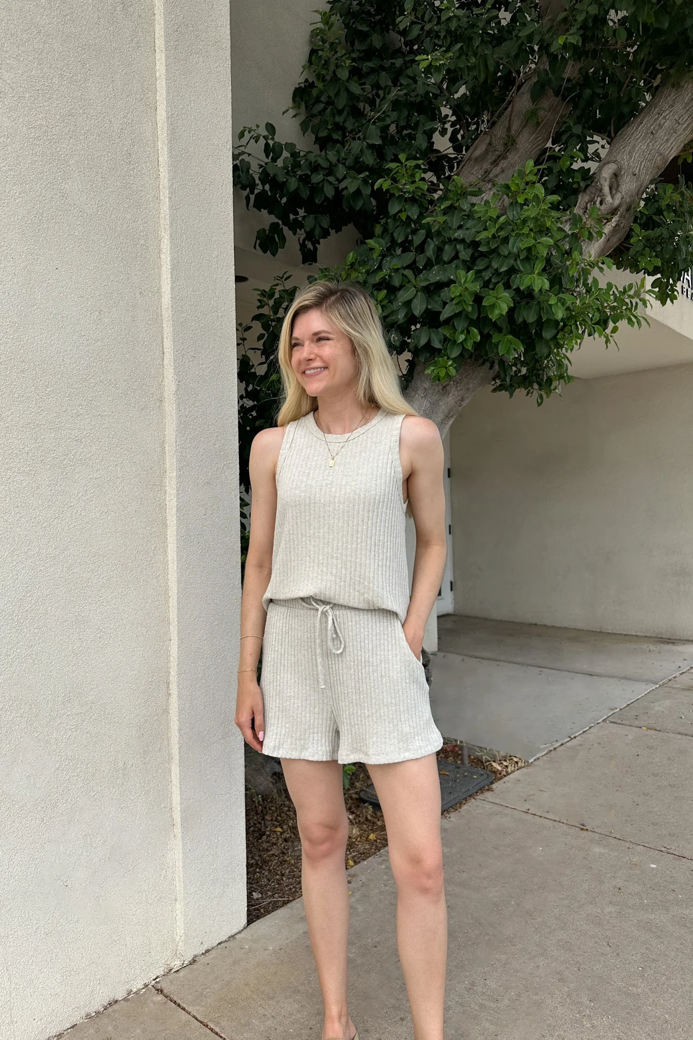 Daily Ribbed Knit Shorts - Image 4