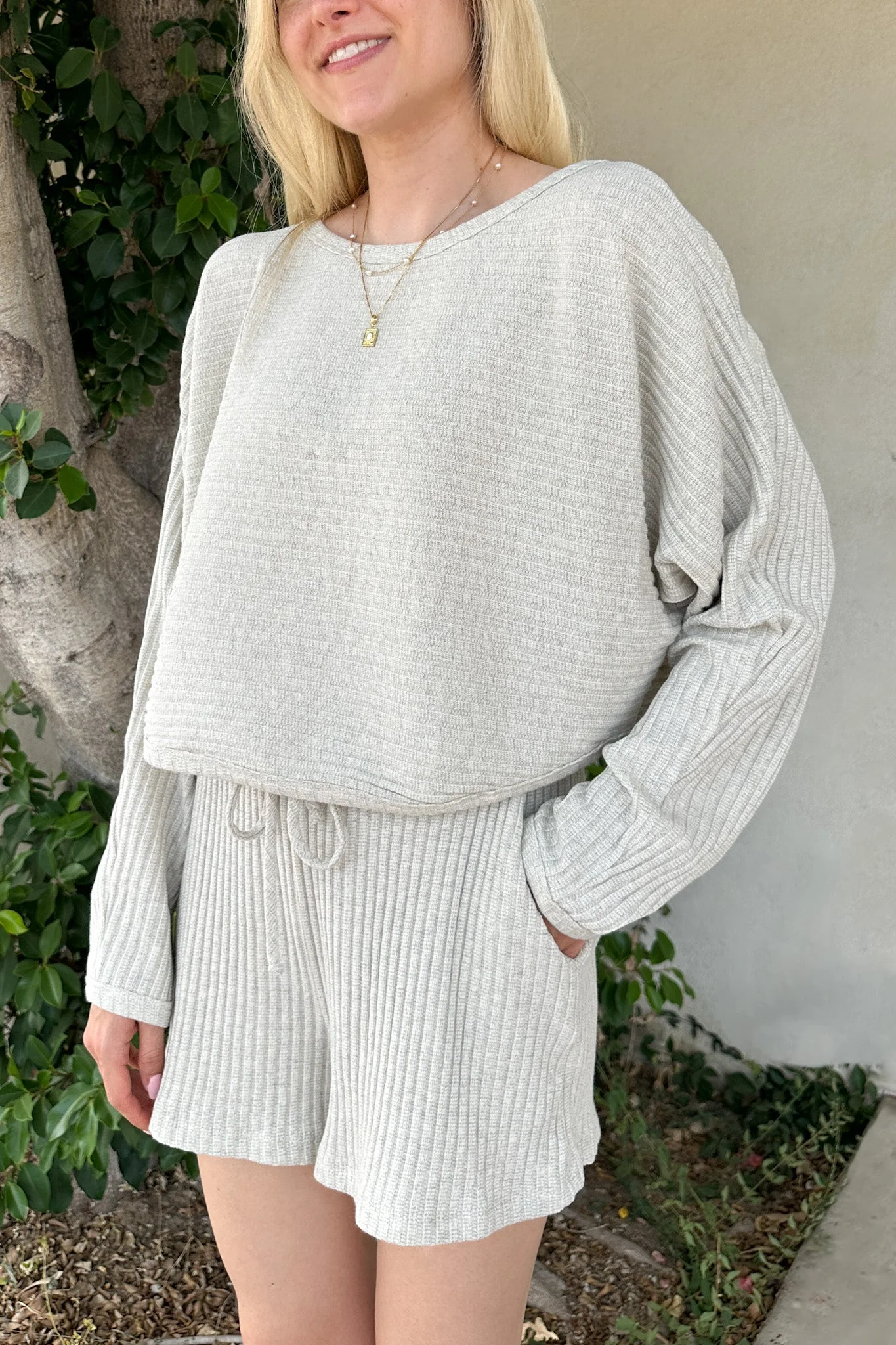 Daily Ribbed Knit Shorts - Image 5