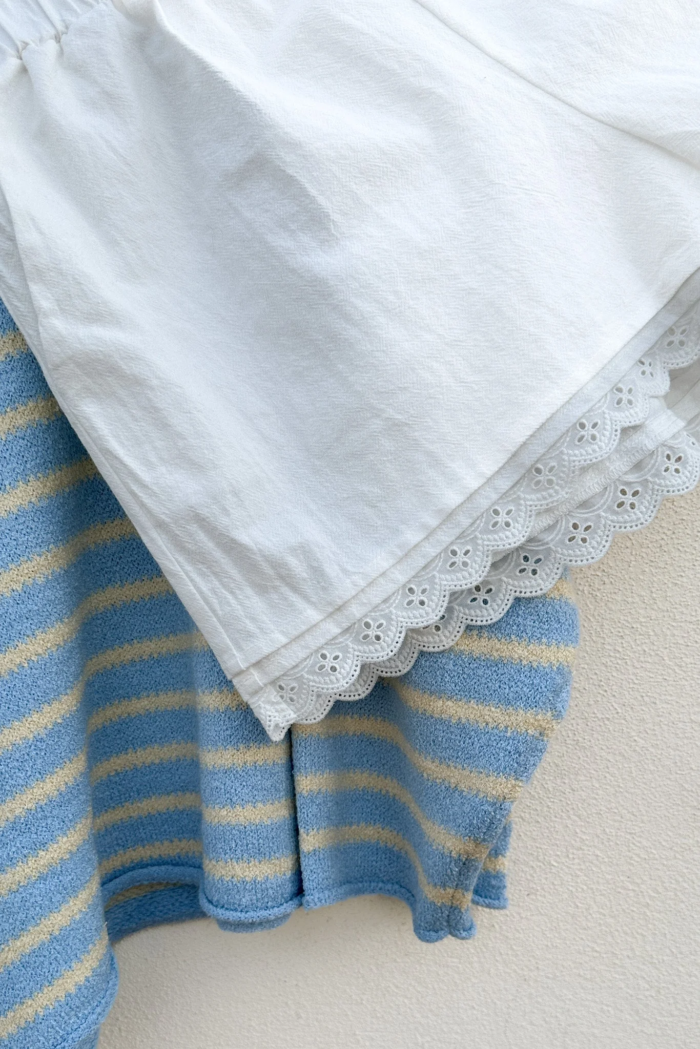 Daisy Lace Trim Cotton Shorts - Image 5
